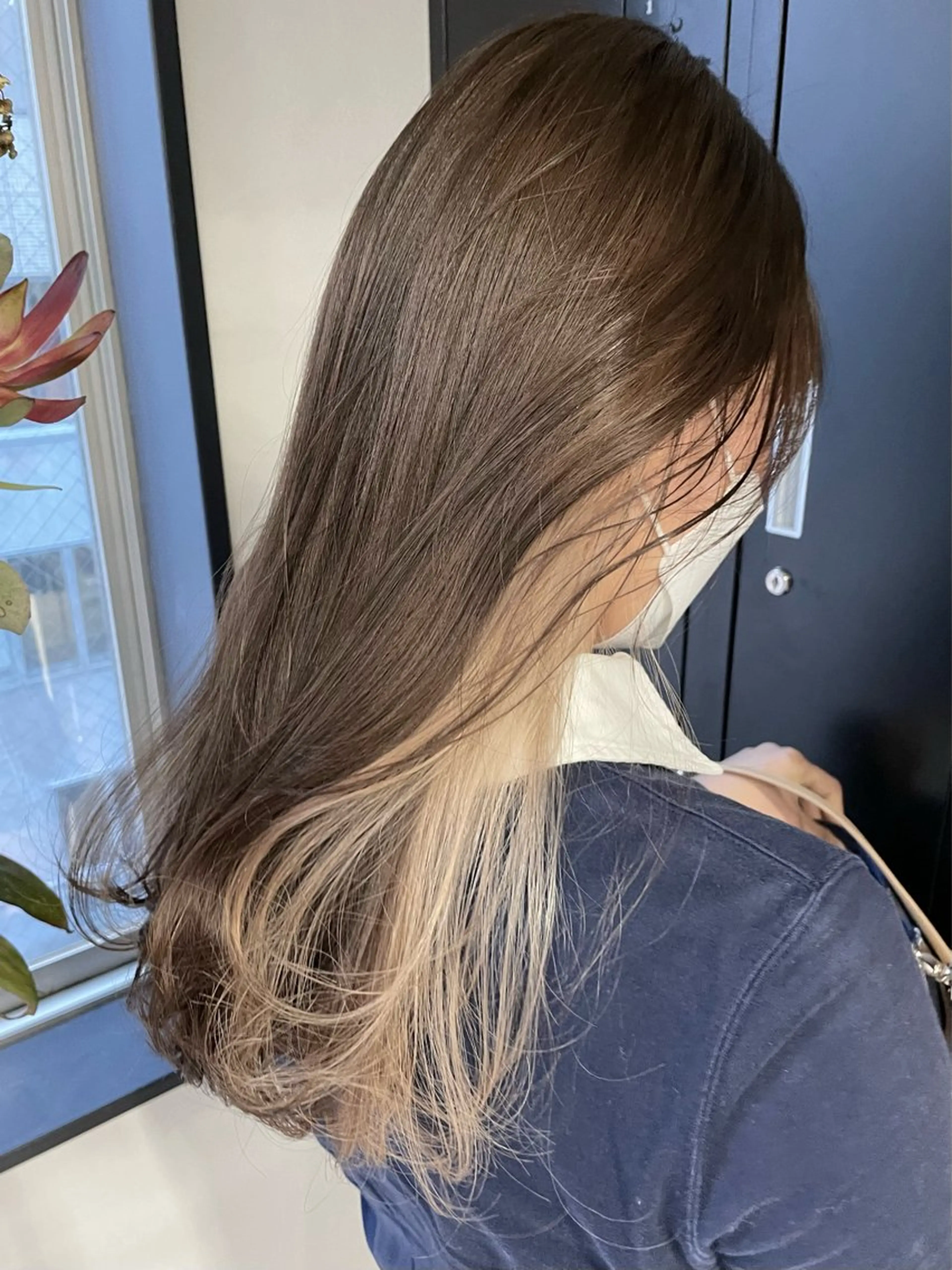 ロング カラー ベージュカラー ダブルカラー ハイトーンカラー PELEshibuya所属・カットモデル様無料 💎saaya💎のヘアスタイル