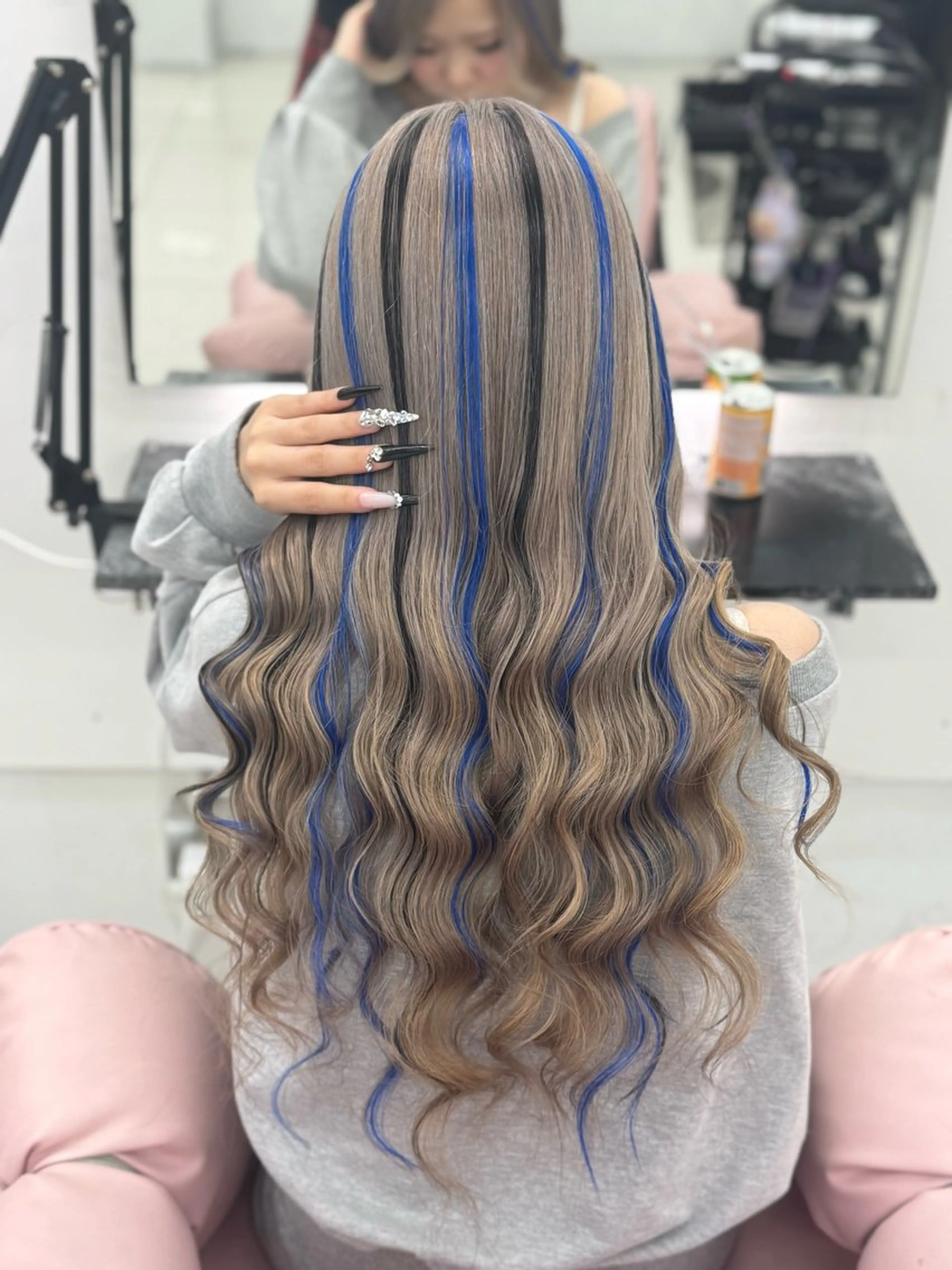 ロング カラー ハイライトカラー ハイライト エクステ ミユル/ 盛れるエクステ🎀✨のヘアスタイル