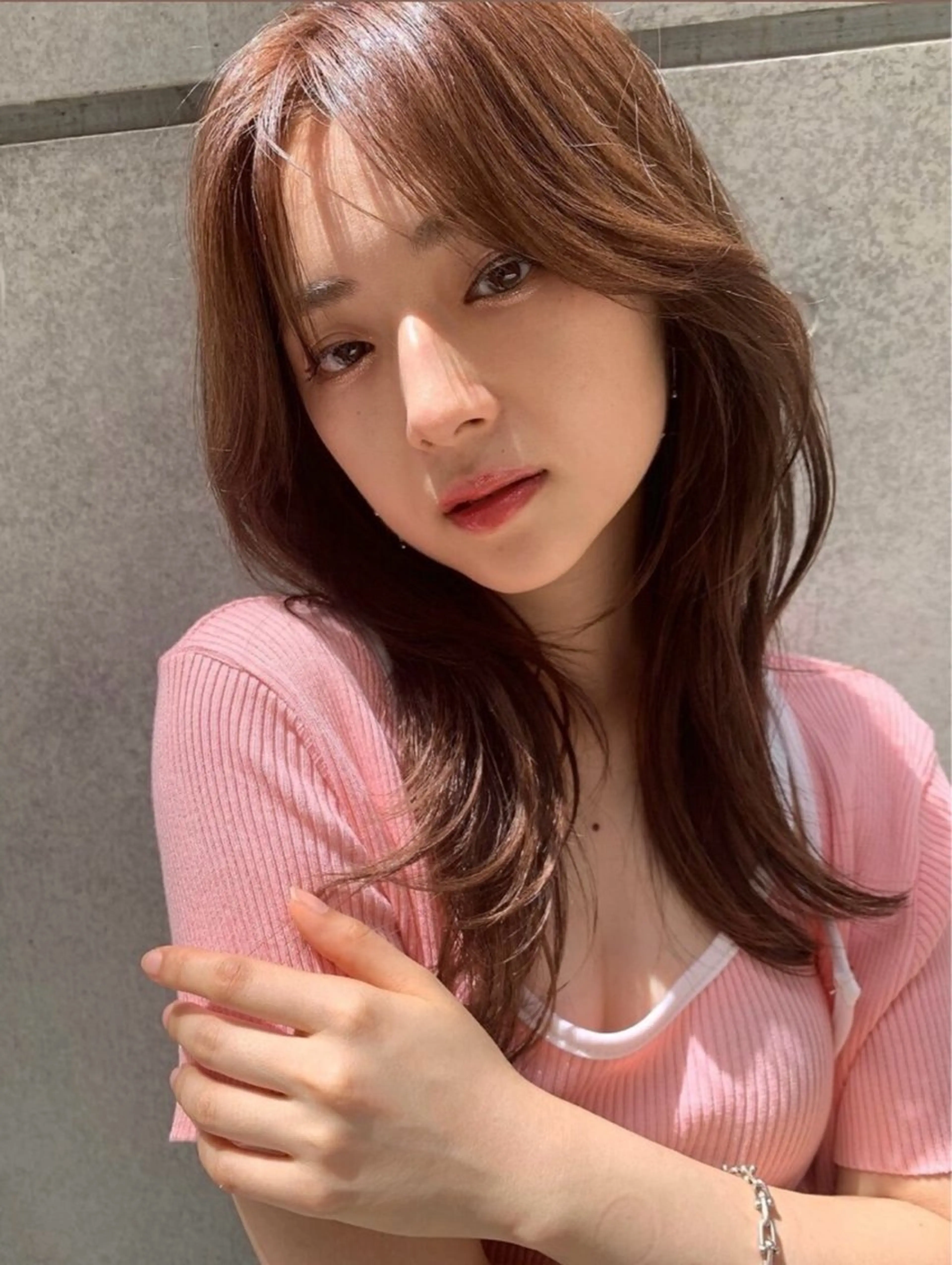 セミロング カラー ヘアカラー トリートメント モデル募集中💫 萌音のヘアスタイル