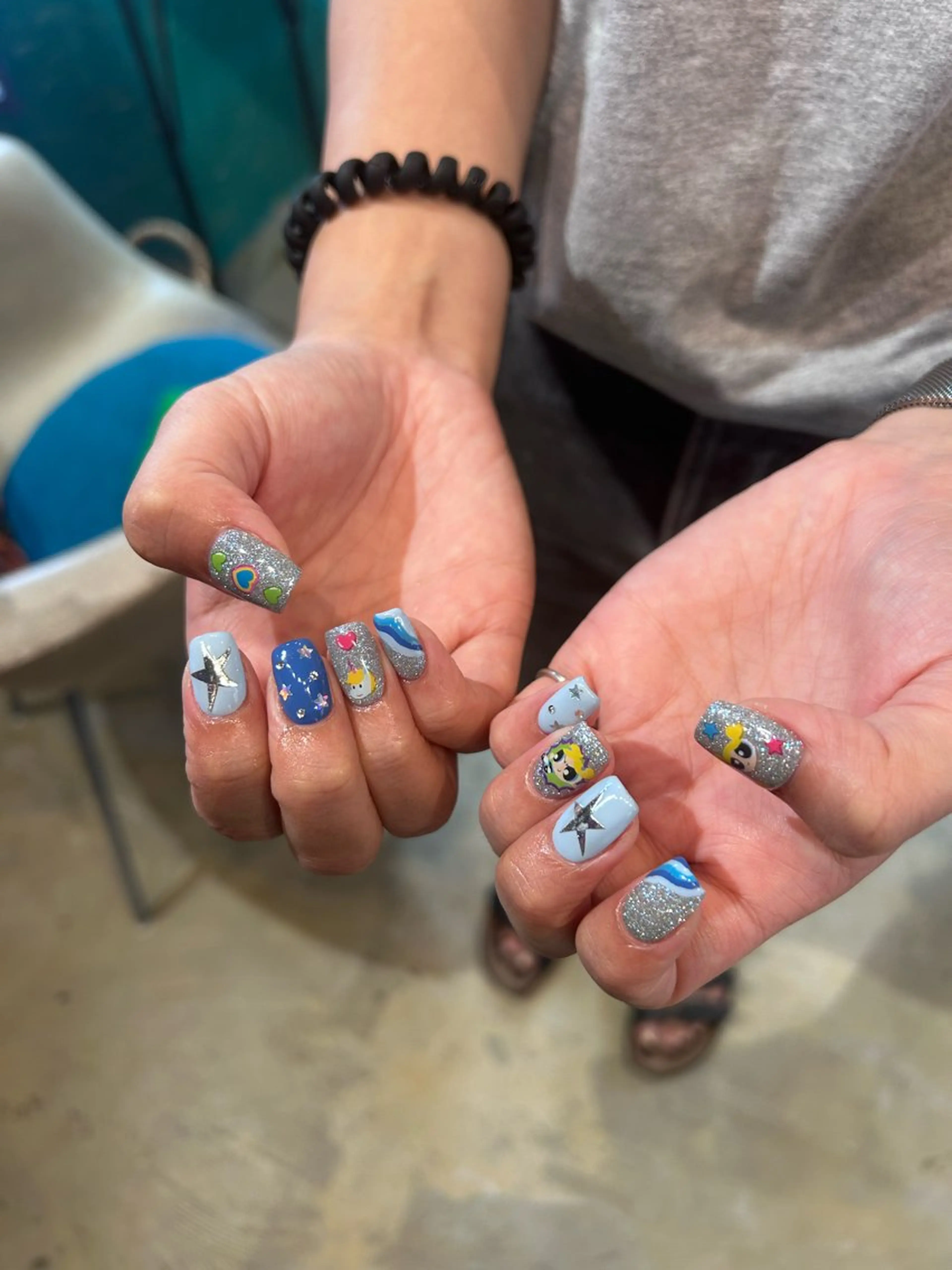 ネイル キラキラオメメ みずなのネイルデザイン