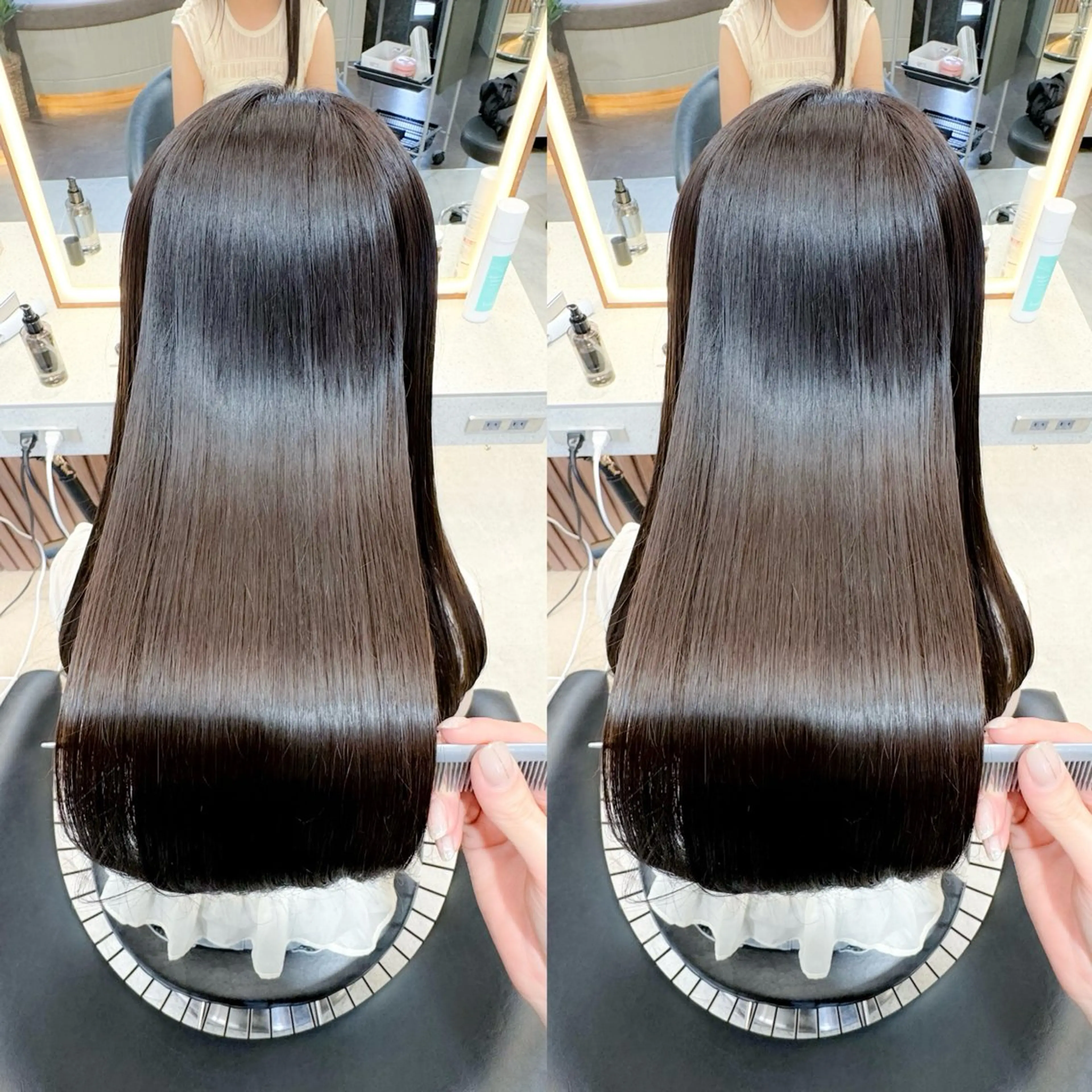 ロング カット ヘアカラー 縮毛矯正 トリートメント 🍟ミニモ限定🍟 ai.stylistのヘアスタイル