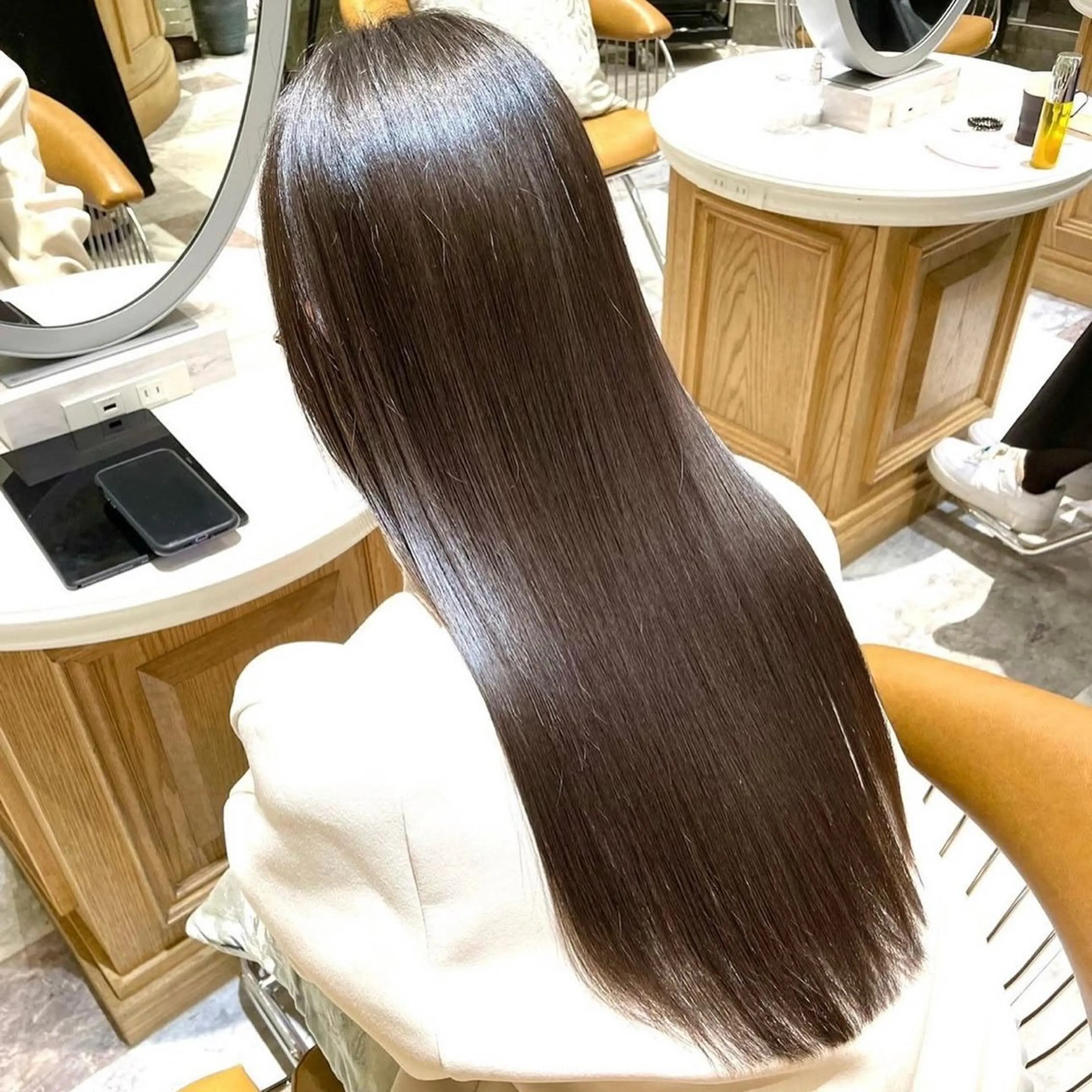 ロング パーマ 髪質改善 レイヤーカット 縮毛矯正 カット 縮毛矯正 トリートメント 鈴木 たくまのヘアスタイル