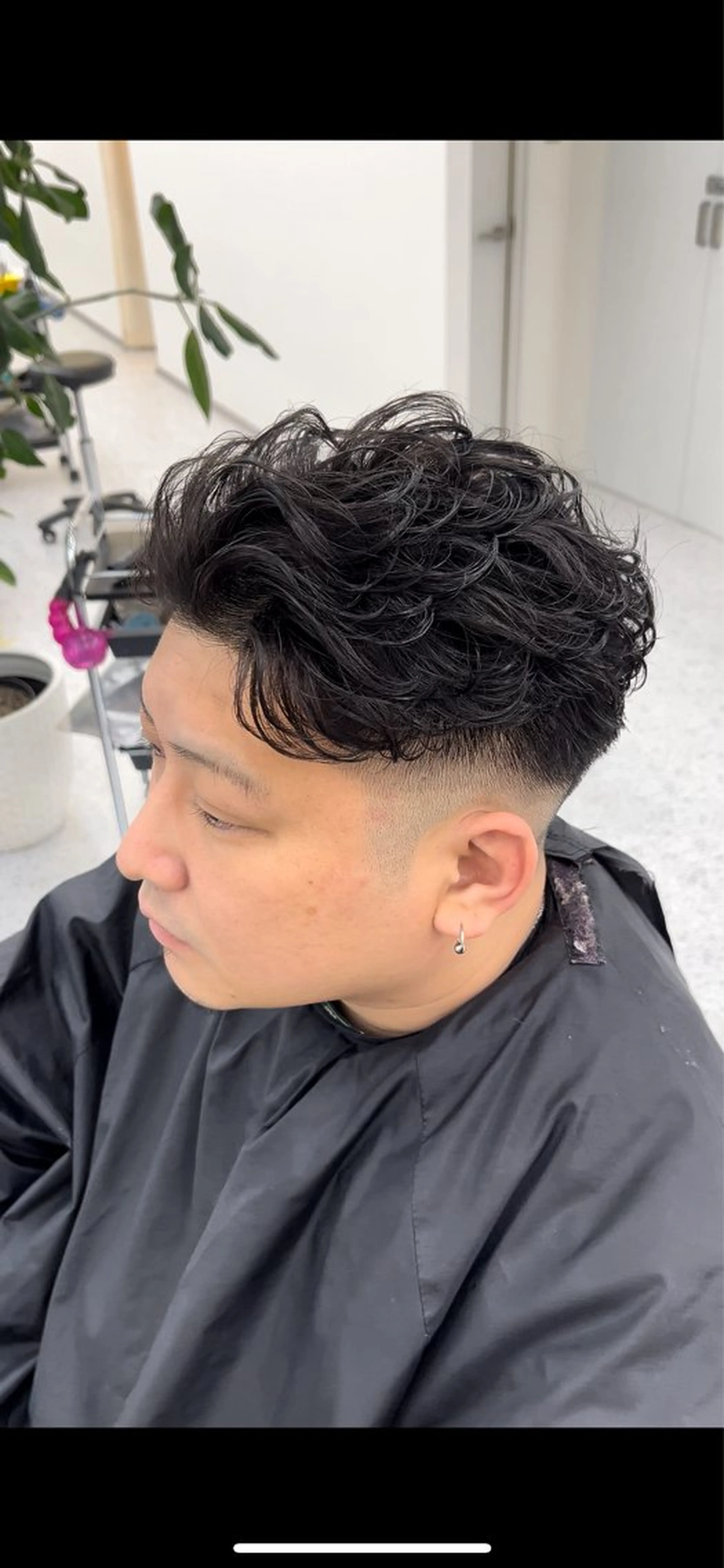 パーマ メンズ カット パーマ 小島 希星のヘアスタイル