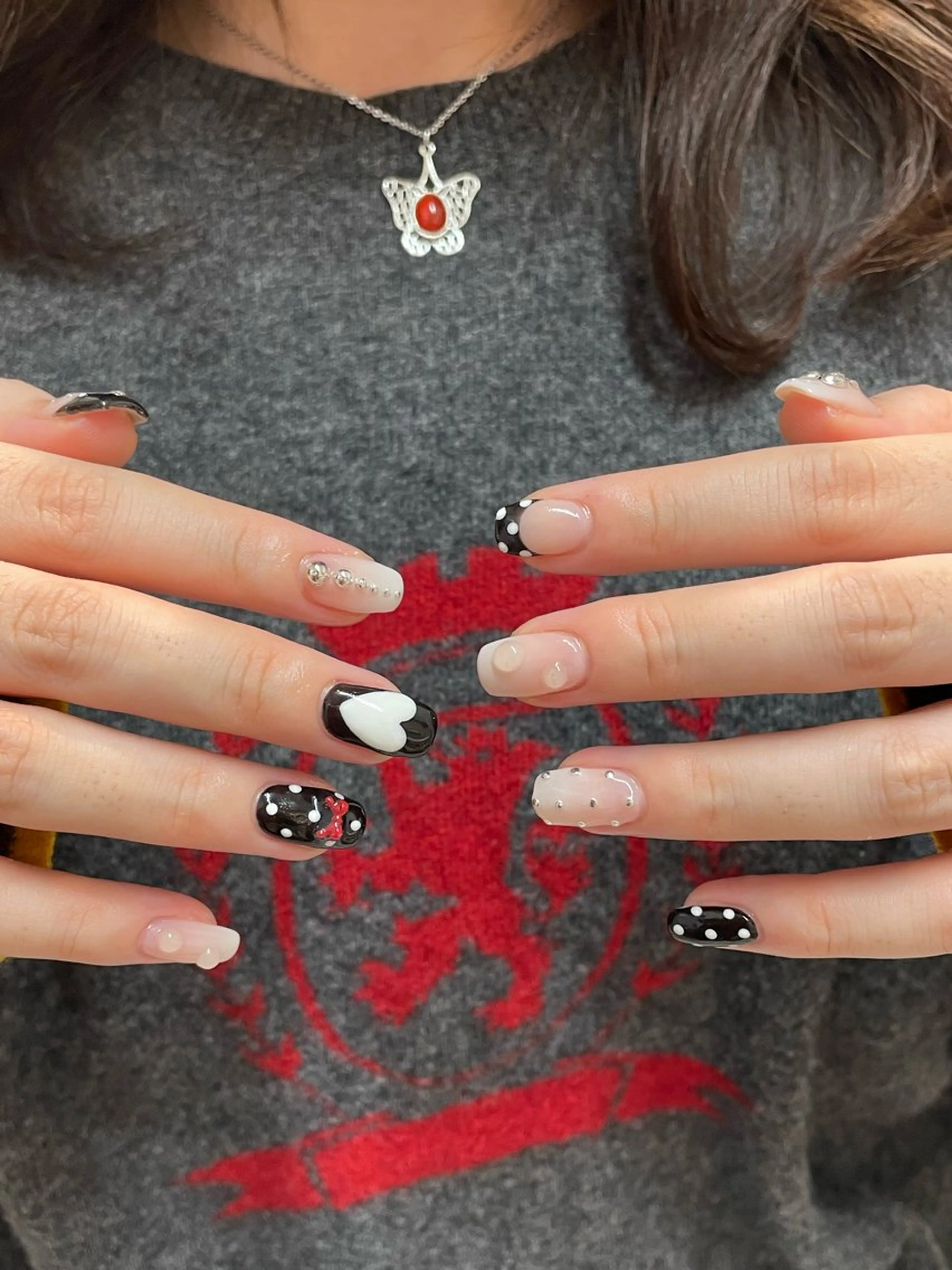 ネイル ハンドネイル Kuwata Arisa⋆🍒⭒˚のネイルデザイン