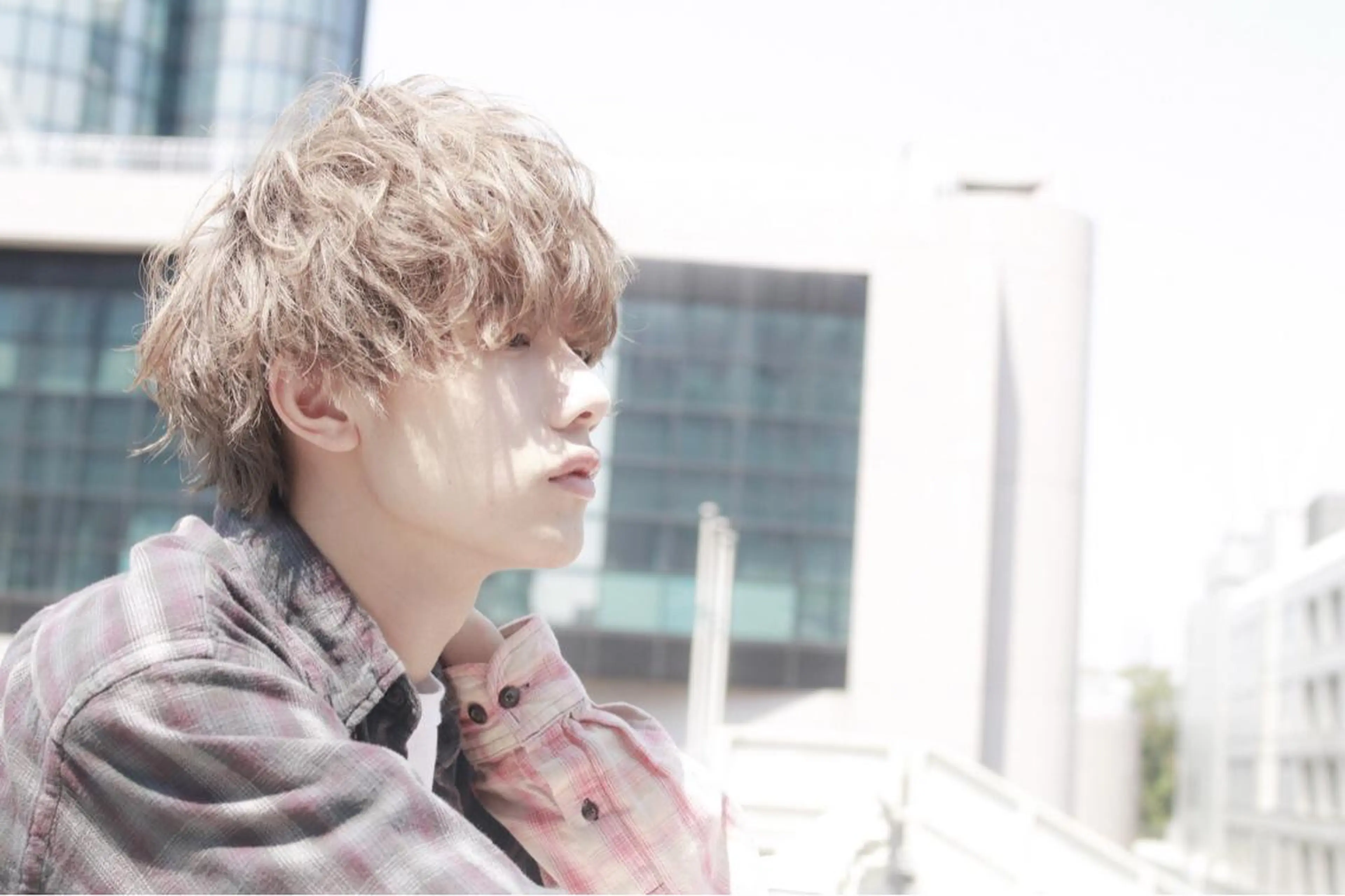 メンズ BABY 艶髪暗髪ヘア💖達人のヘアスタイル