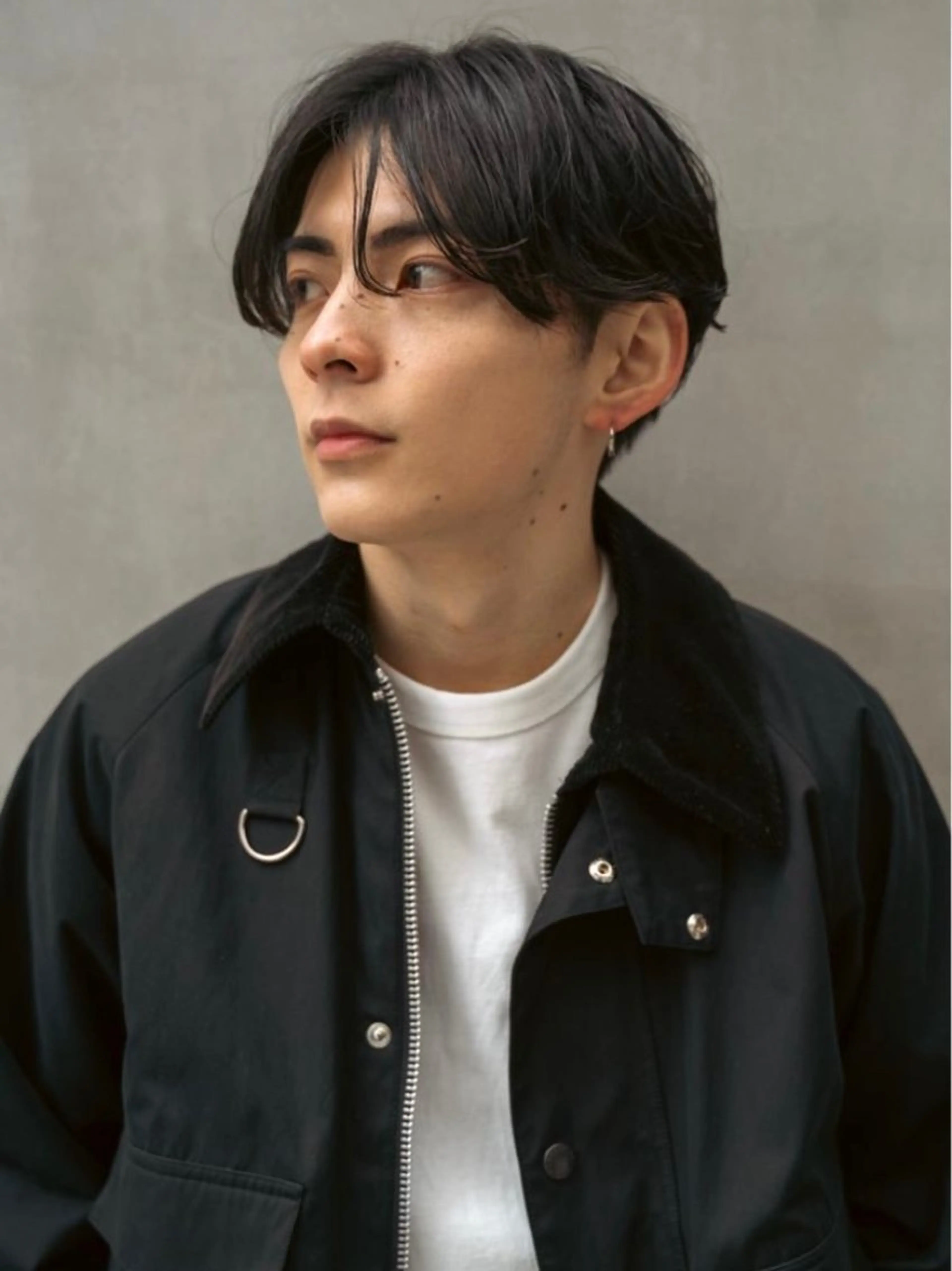 ショート パーマ メンズ センターパート メンズパーマ カット パーマ トリートメント レイヤーボブ/ 艶カラー/サナ🌼のヘアスタイル