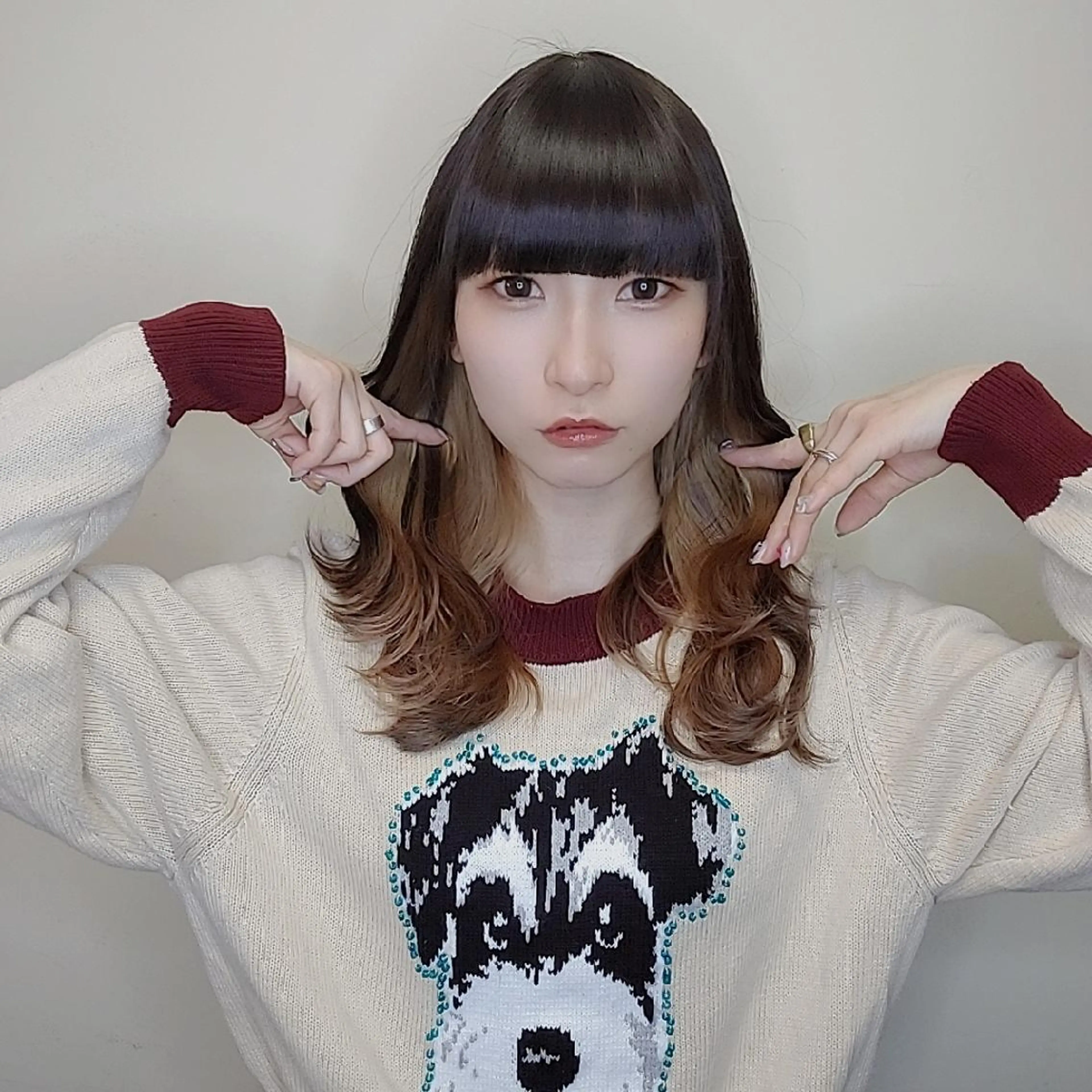 【インナーカラー(ダブルカラー)+トリートメント】ショート/ボブ/イヤリングカラー/ダブルカラー※リピーター様￥550の写真