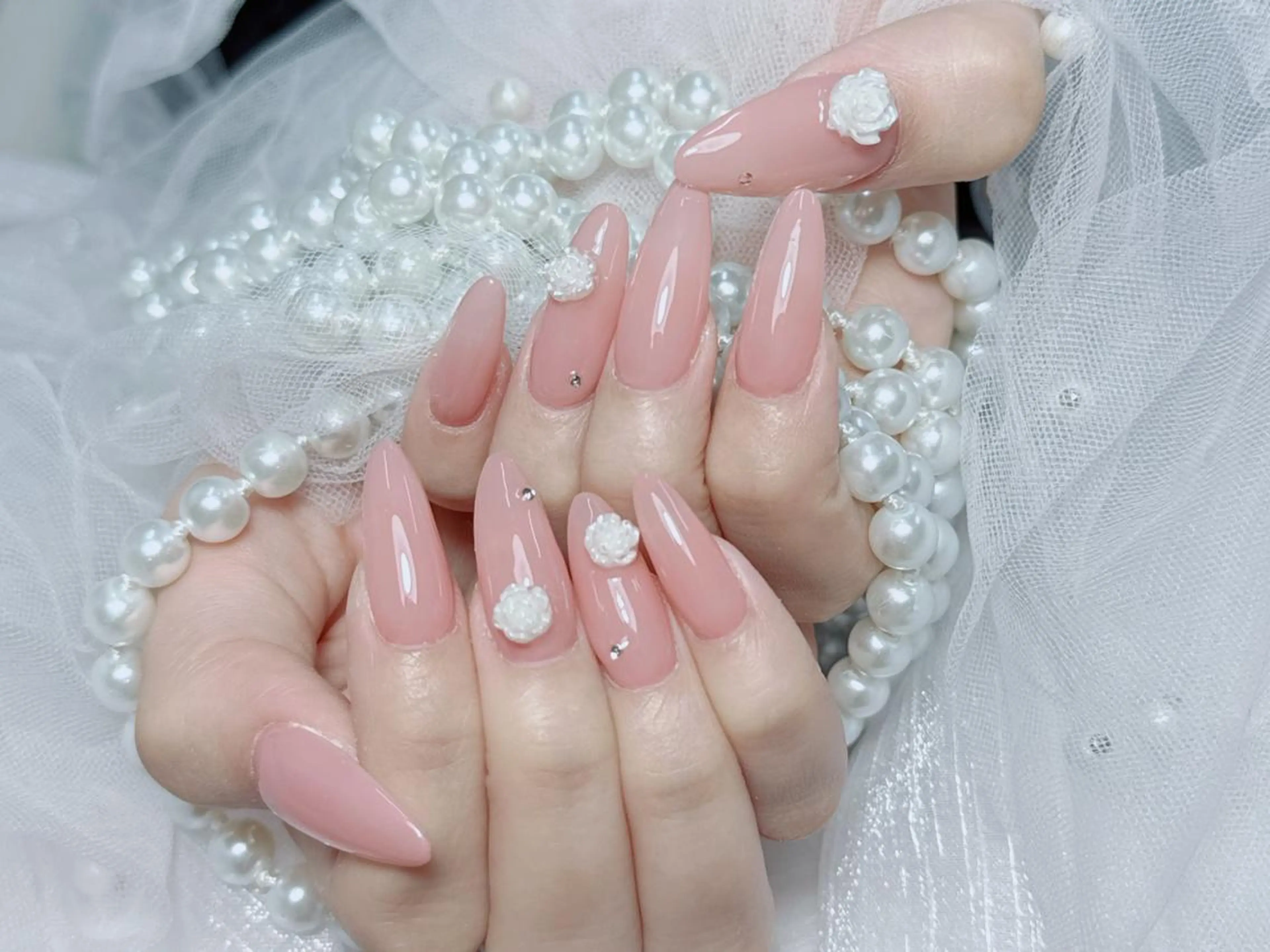 ネイル 長さ出し シンプルネイル 日奈子 あゆみのネイルデザイン