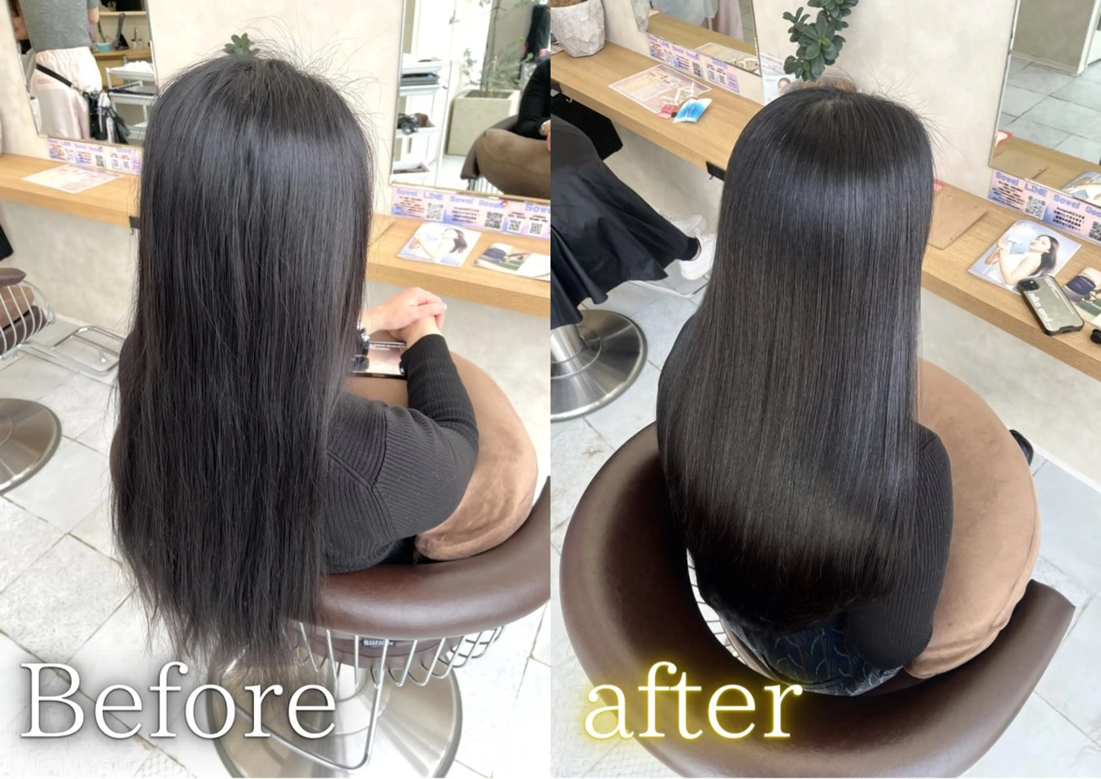 ロング 縮毛矯正 縮毛矯正💎/ 素髪ストレート🫧のヘアスタイル