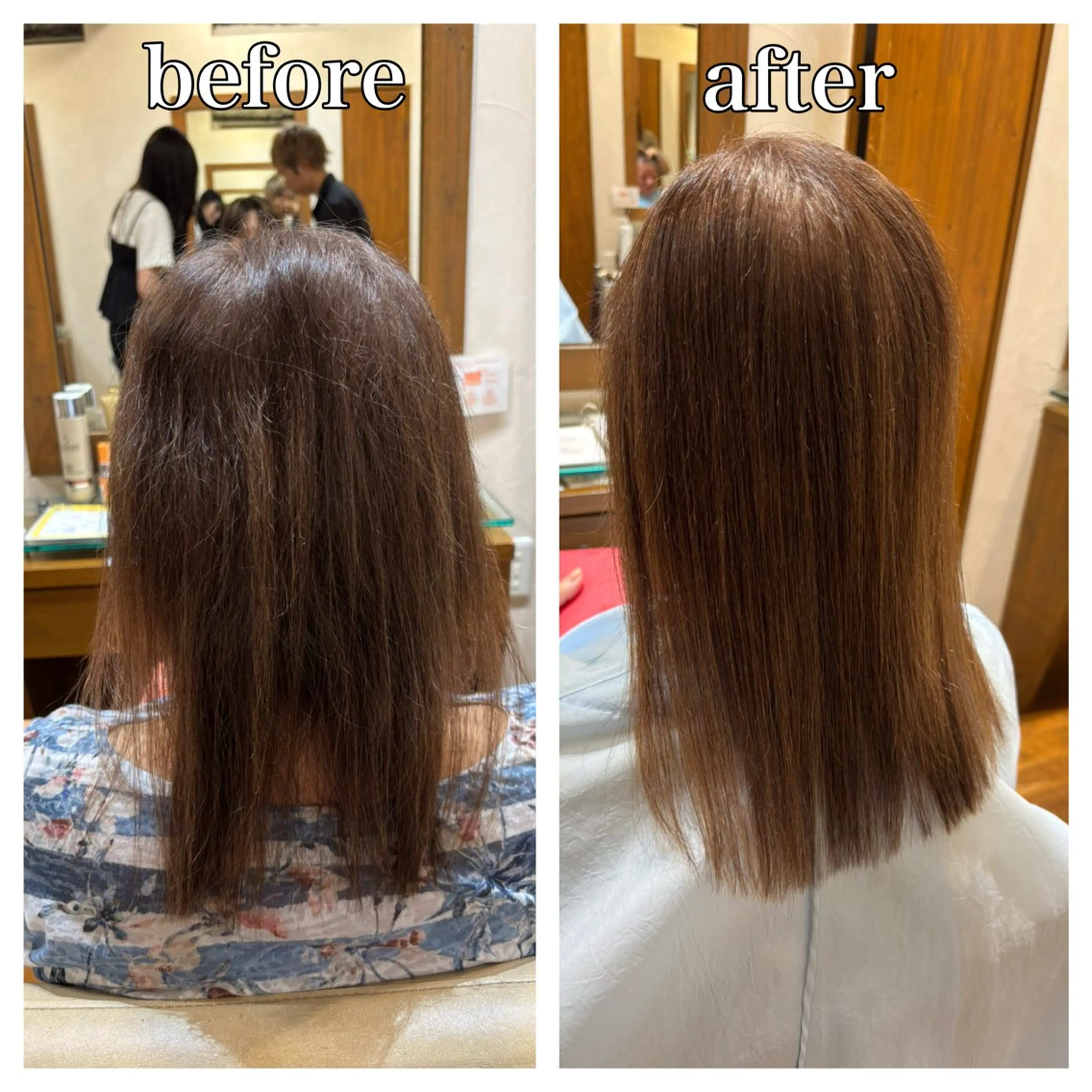 ミディアム 縮毛矯正 エクリ麻布十番店所属・髪質改善/ 縮毛矯正/相原聡のヘアスタイル