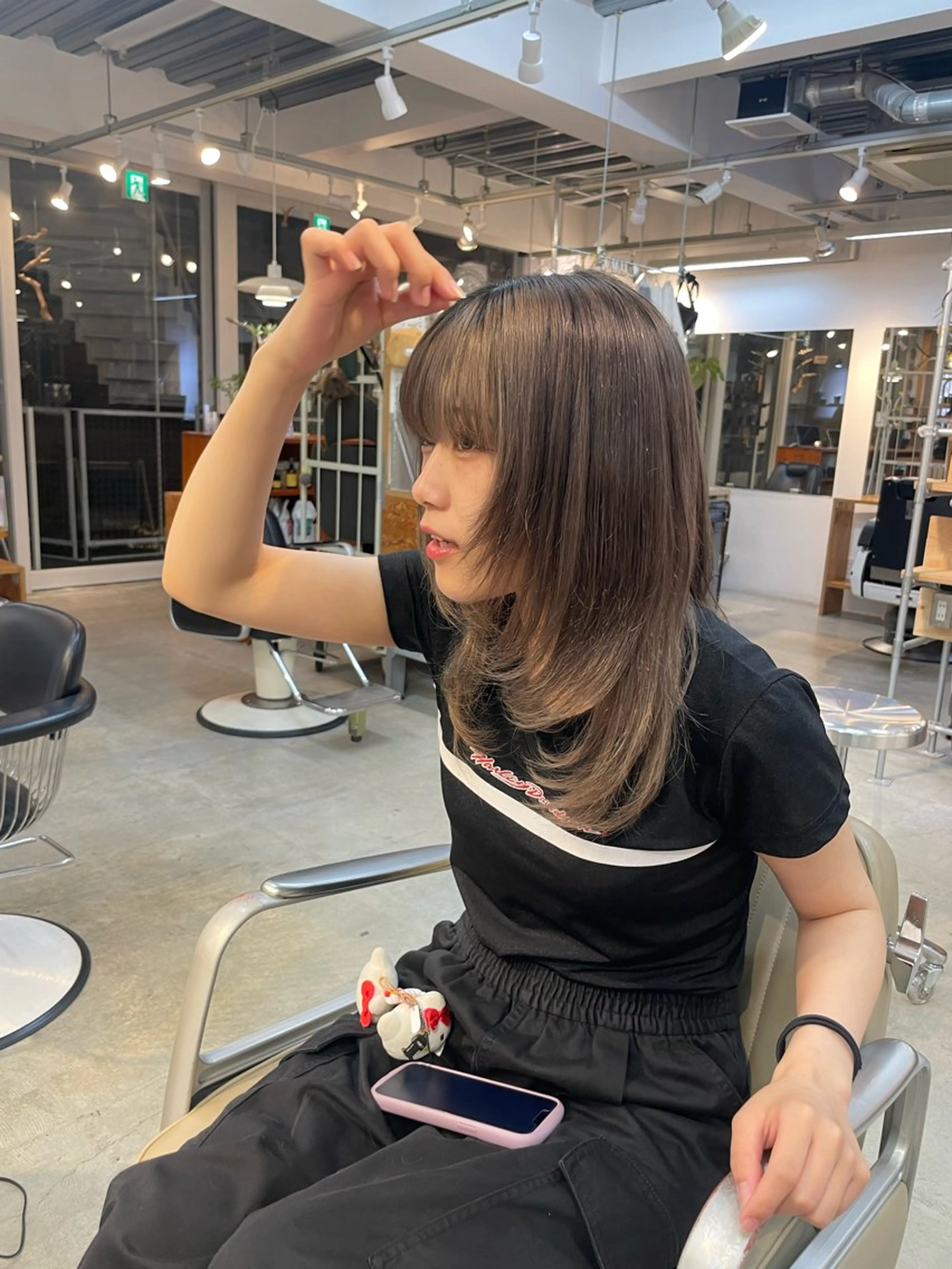 セミロング cyez rinkaのヘアスタイル