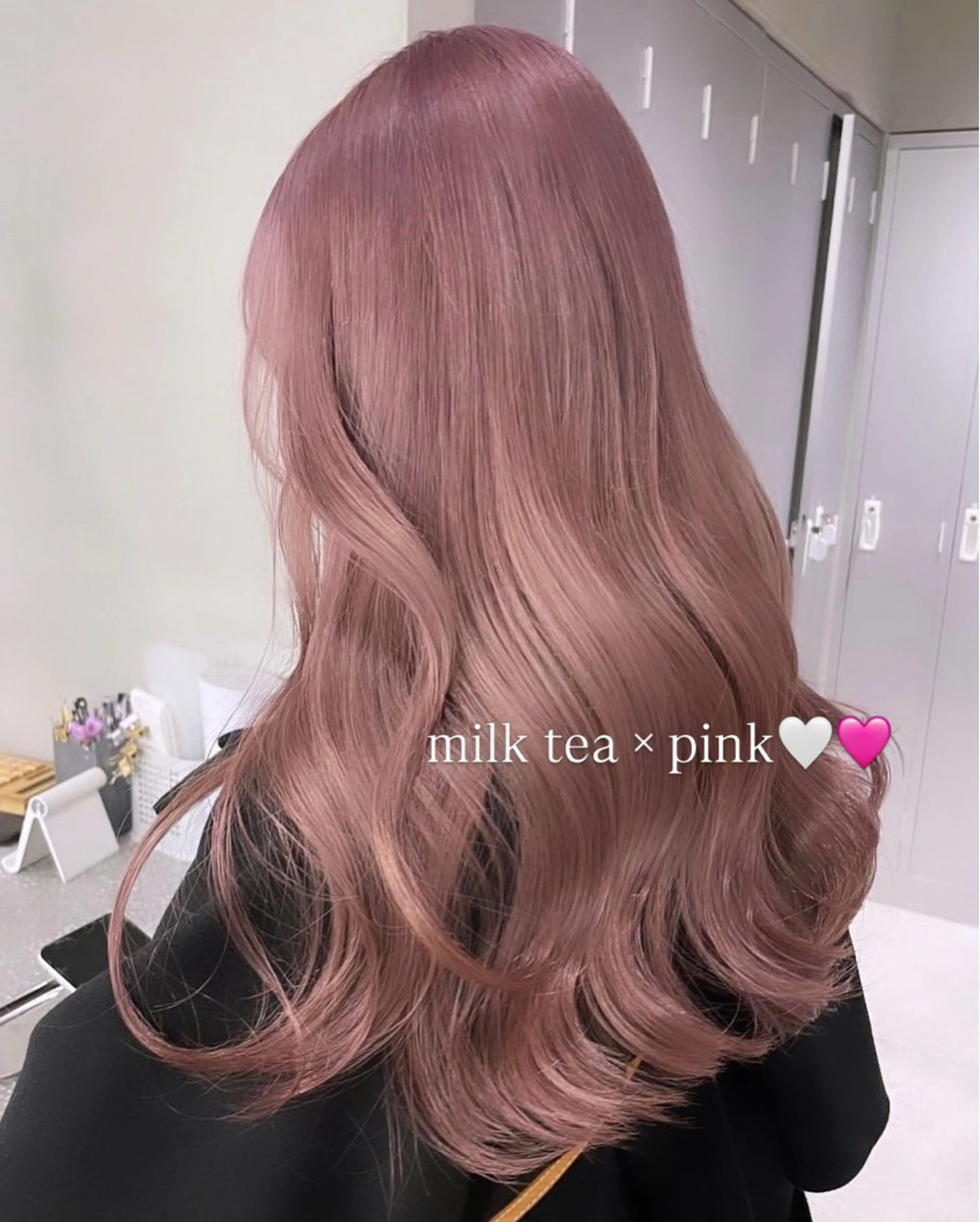 ロング 似合わせカット カット ヘアカラー 𝐇𝐈𝐍𝐀/ 韓国レイヤー🇰🇷のヘアスタイル