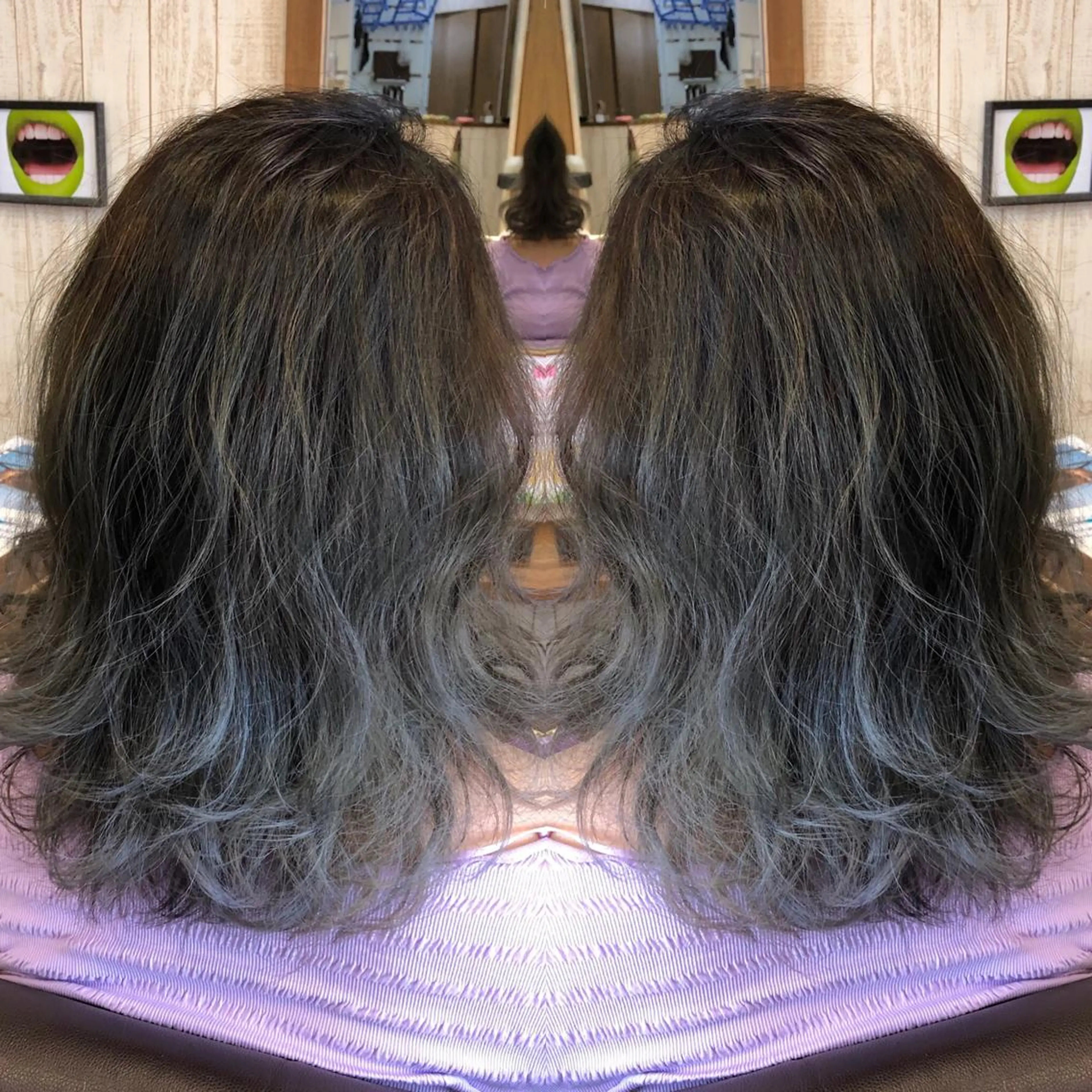 セミロング カラー iLo イロ所属・古島 大暉のヘアスタイル