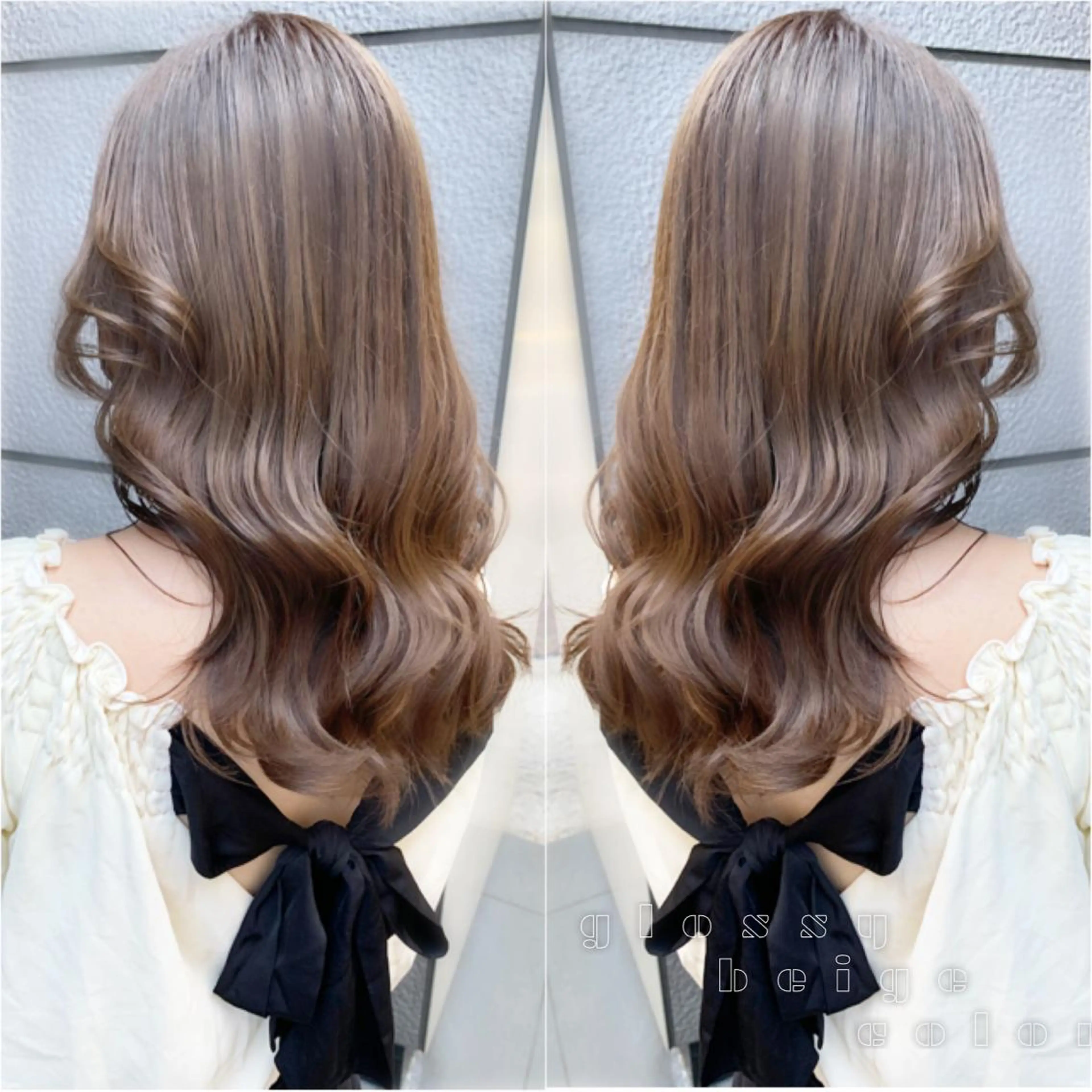 ミディアム カラー ベージュカラー 透明感カラー グレージュ ボブ ヘアカラー トリートメント ヘアセット レイヤー専門家 ダブルカラー修のヘアスタイル