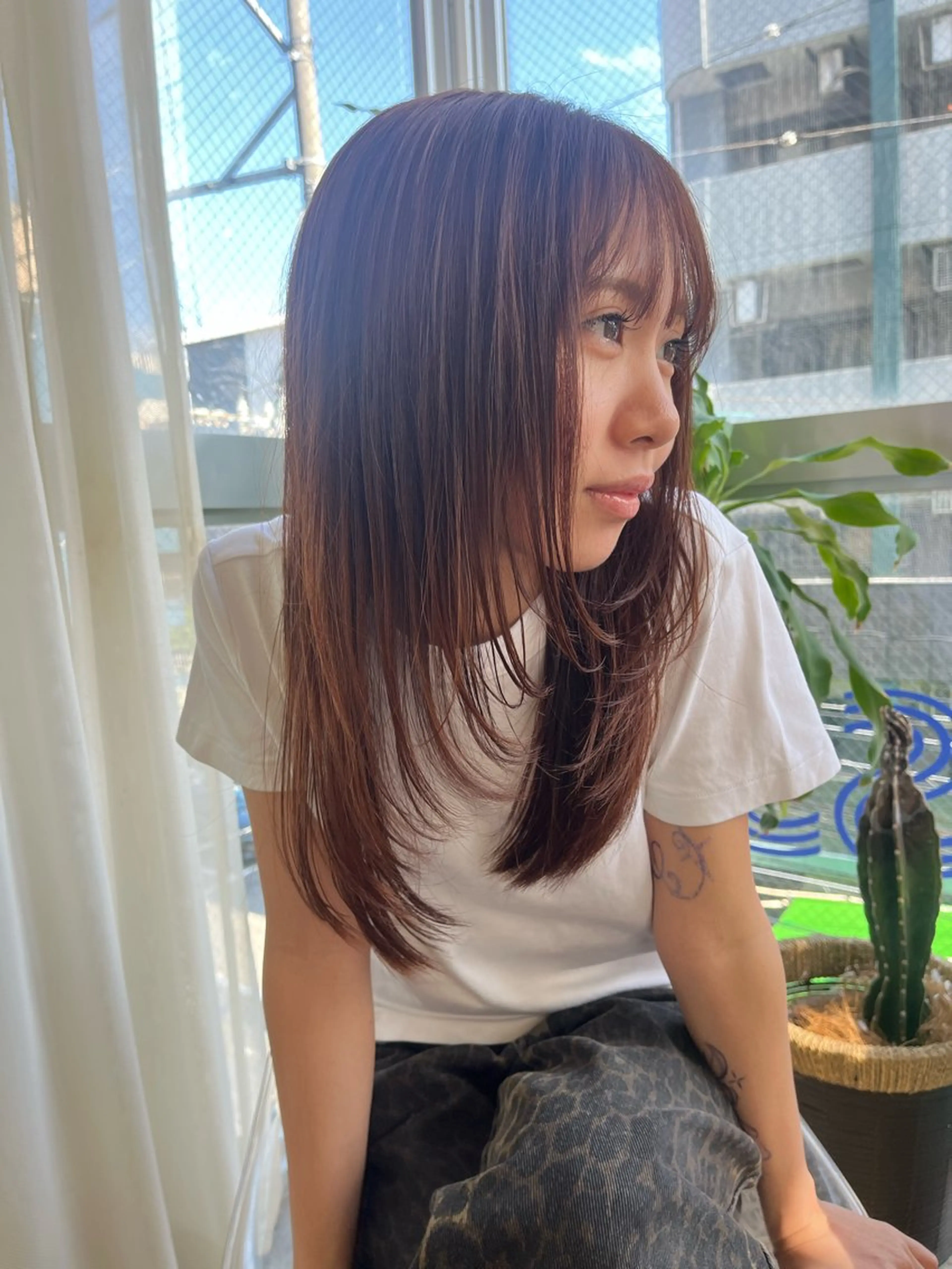 セミロング ヘアカラー 💜ness/ くるみ💜のヘアスタイル