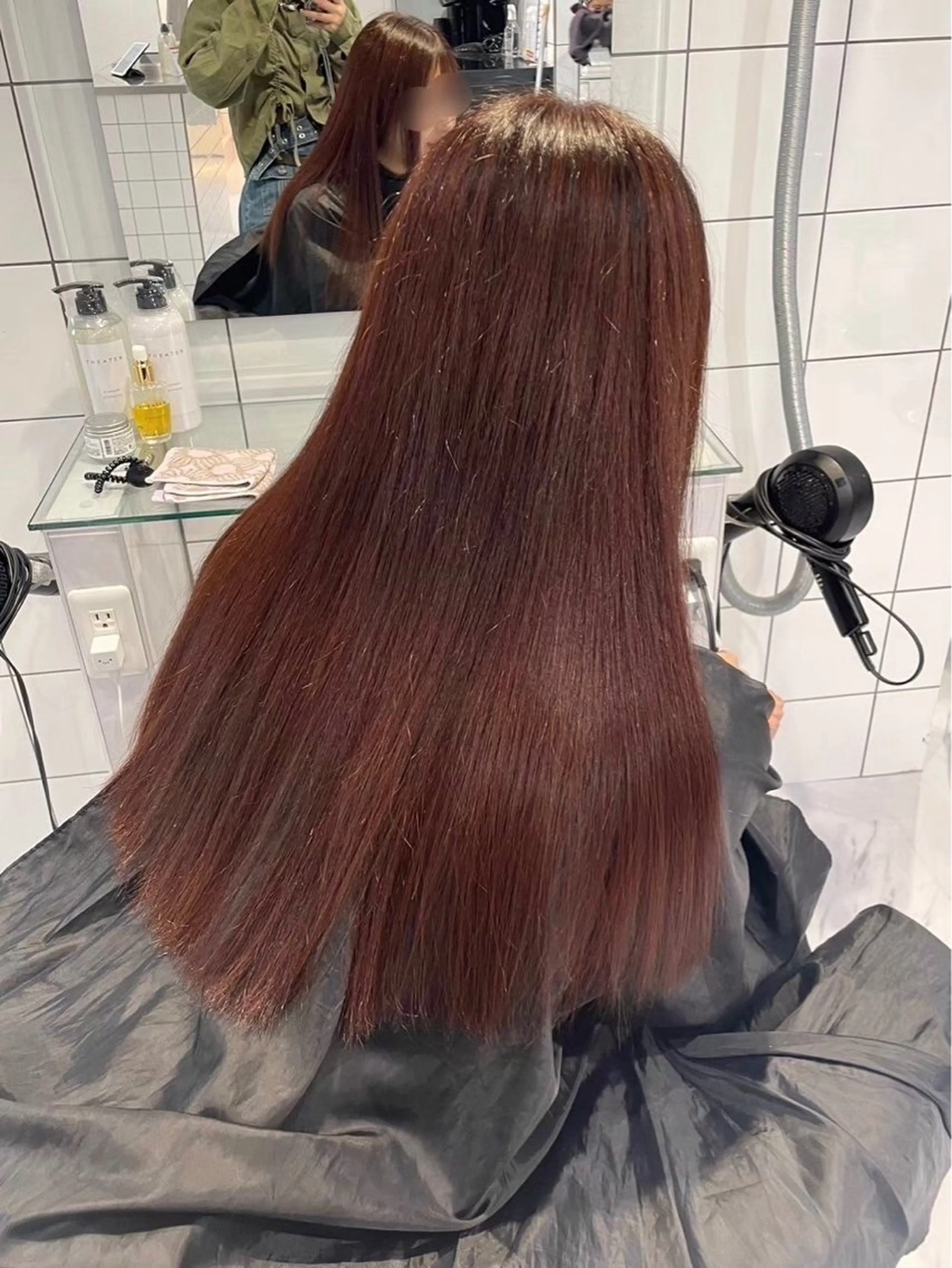 ロング ヘアカラー トリートメント ヘアセット NANA🥀韓国ヘア /レイヤー/暖色🥀のヘアスタイル