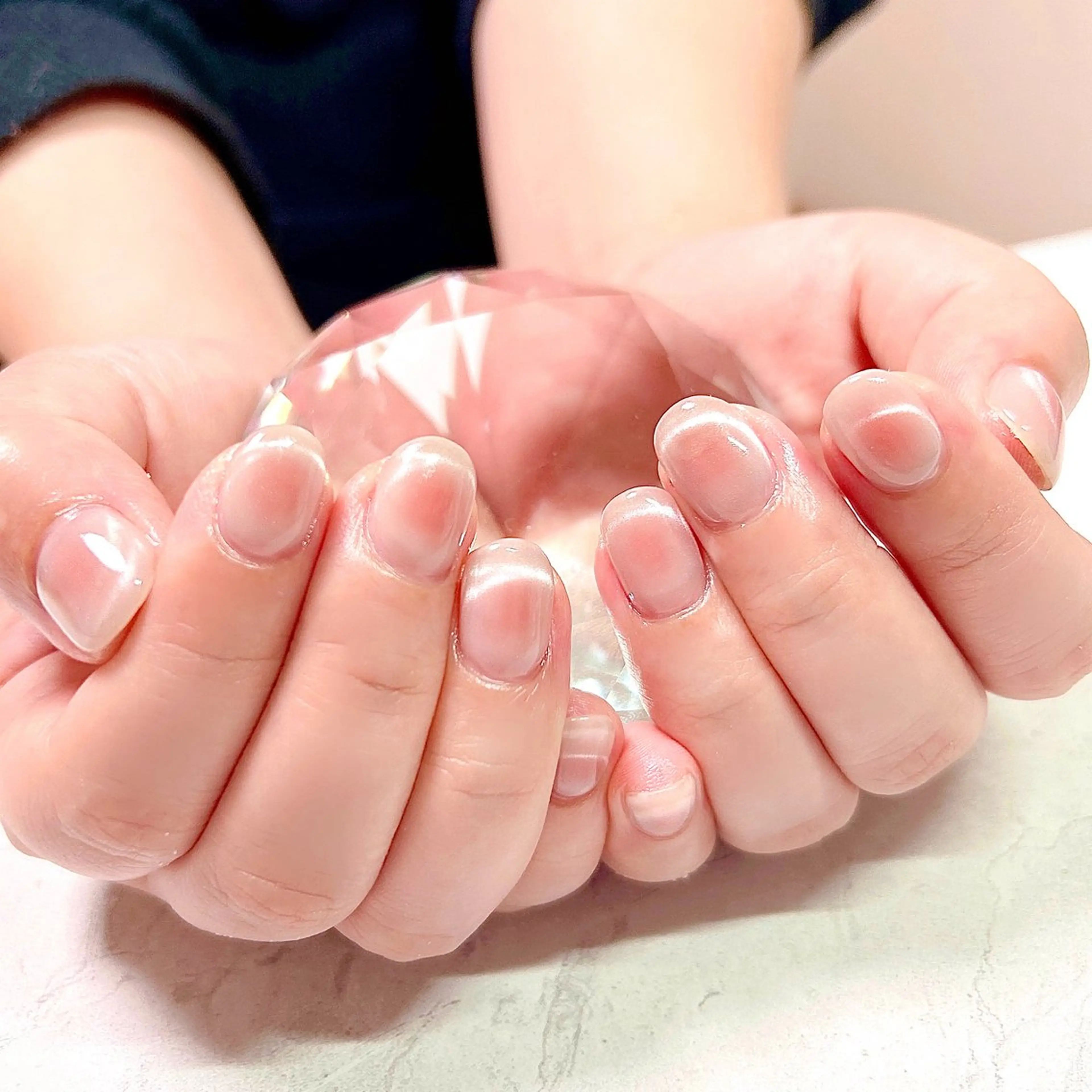 ネイル チークネイル マグネットネイル private salon Reiのネイルデザイン