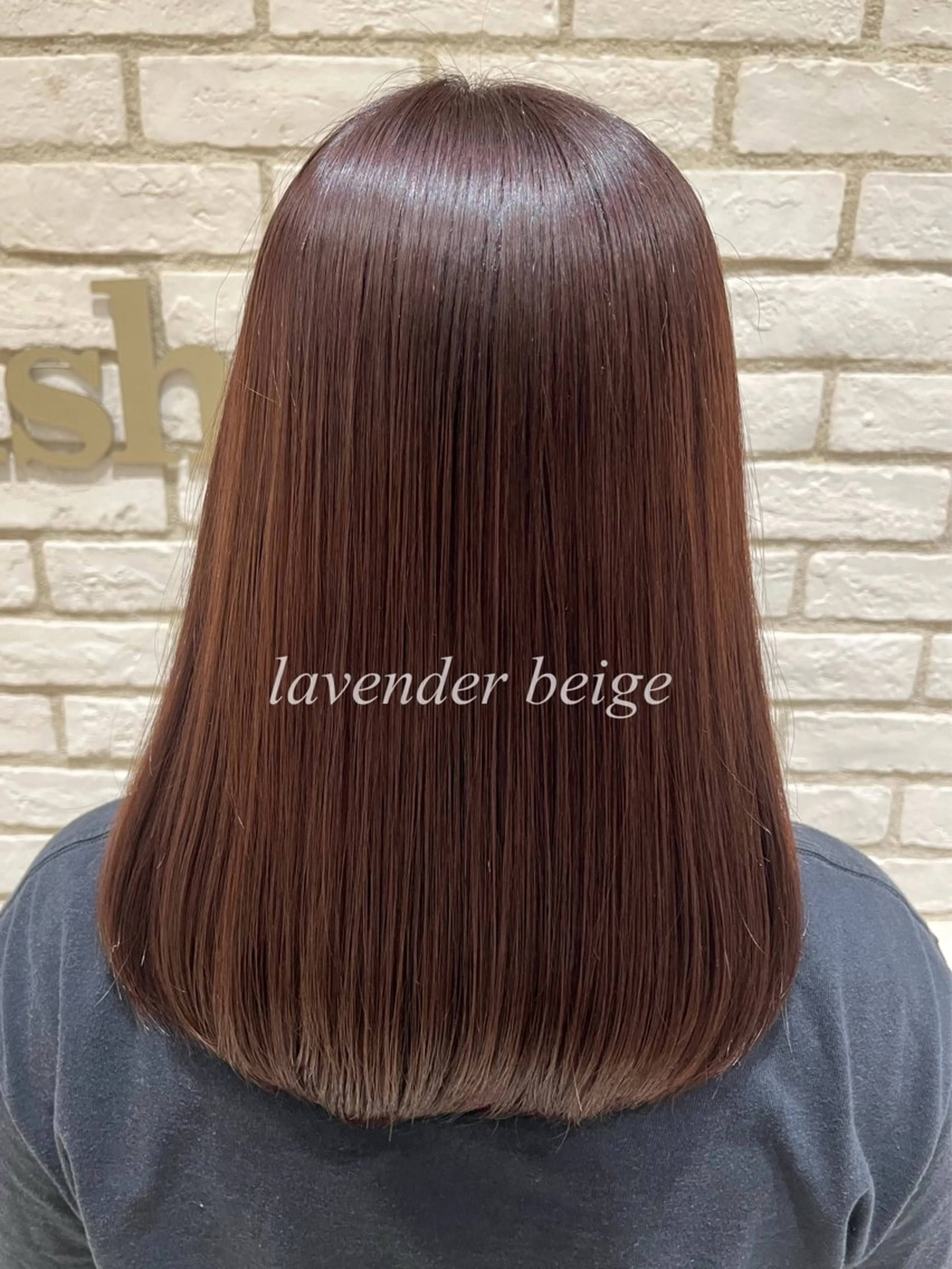 セミロング カット ヘアカラー トリートメント 《艶髪縮毛矯正》 かのん☽⑅ ˖のヘアスタイル