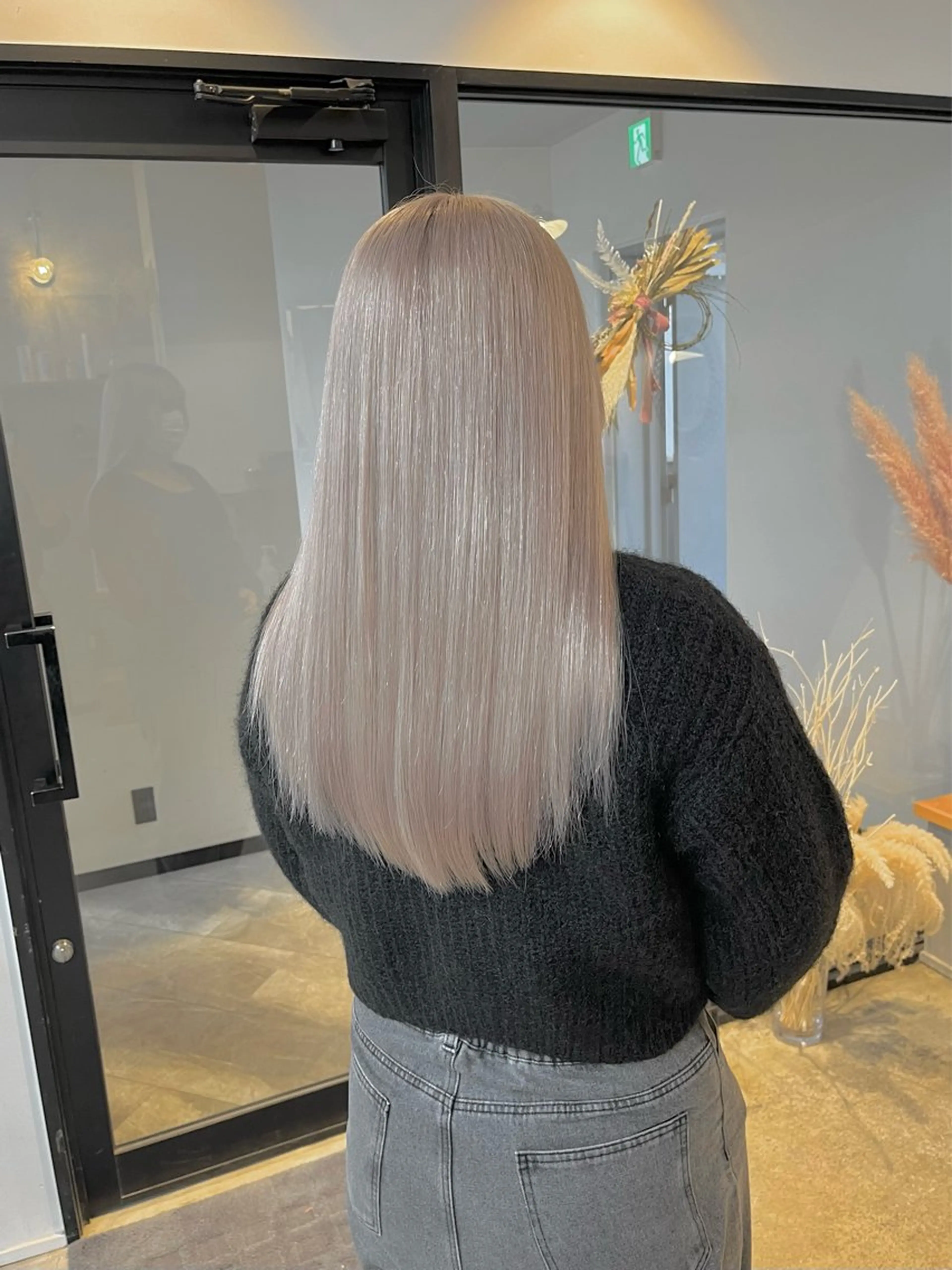 セミロング カラー ヘアカラー ハイトーンカラ ー/小川のヘアスタイル