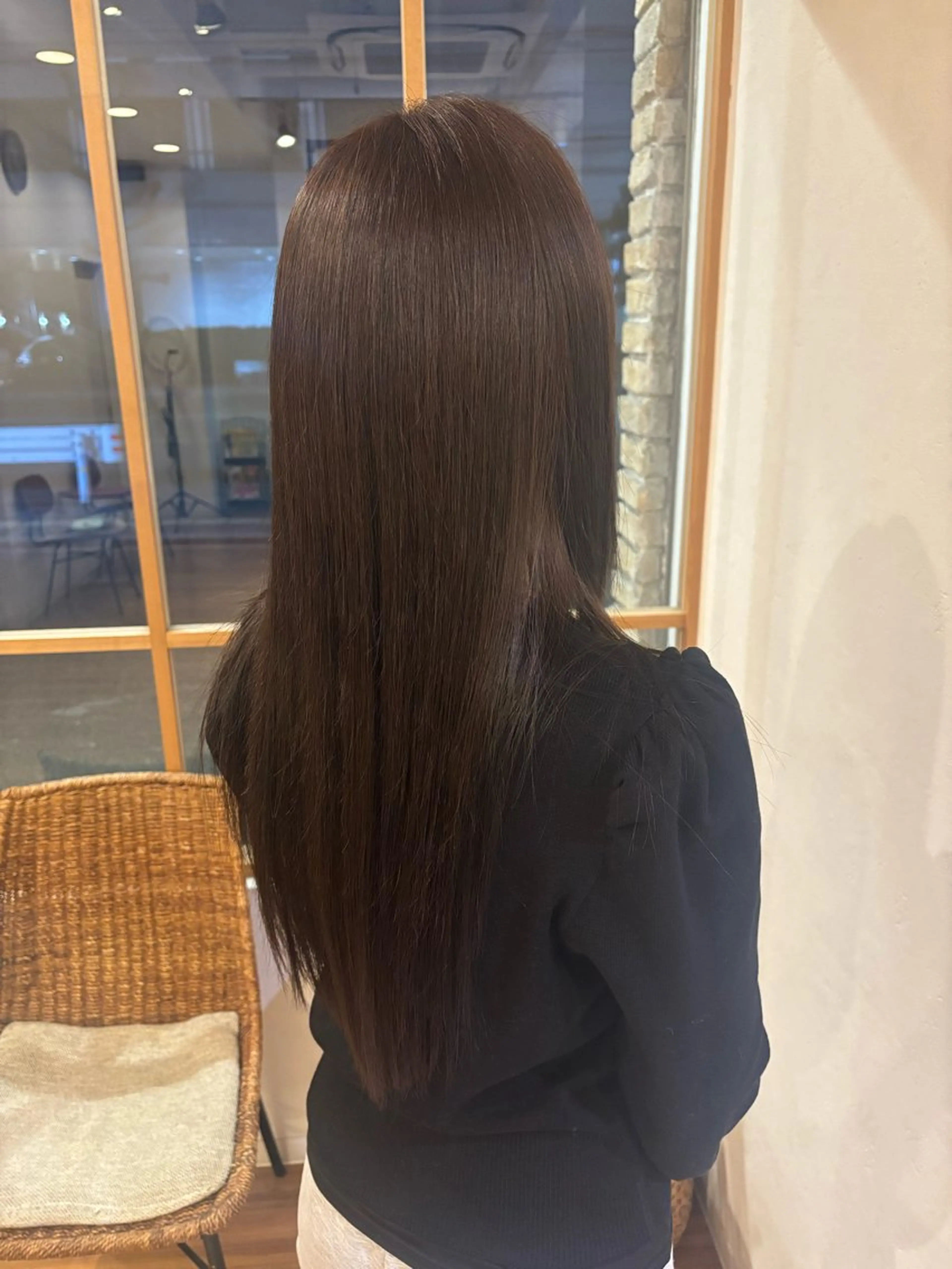 カラー アッシュ ヘアカラー 永山 日菜のヘアスタイル