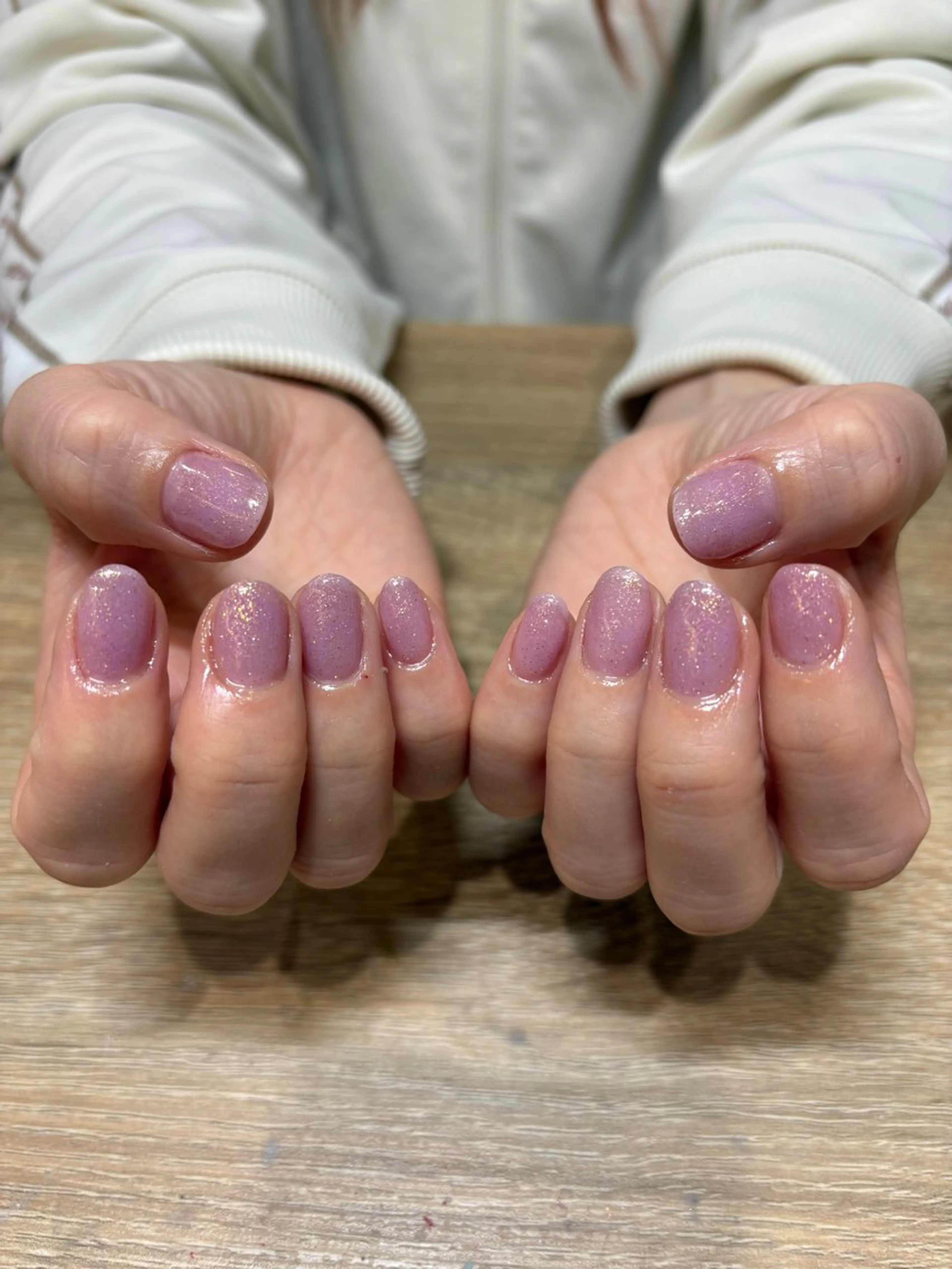 ネイル ラメ(グリッター) ワンカラーネイル Miel【ミエル】所属・春日井Miel 川村のネイルデザイン