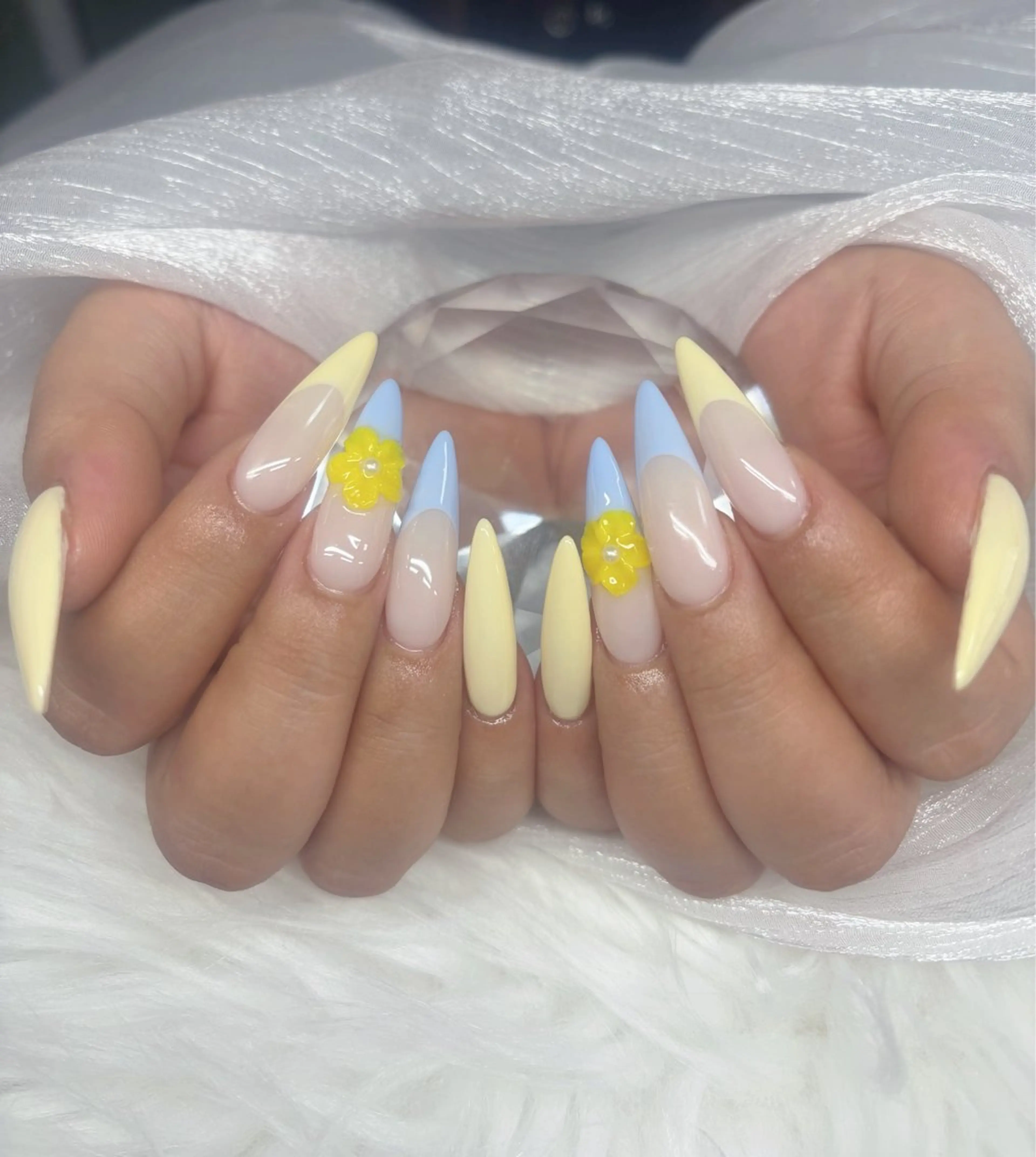 ネイル アートネイル オーロラネイル チークネイル 長さ出し フットネイル ハンドネイル Chan nailsのネイルデザイン