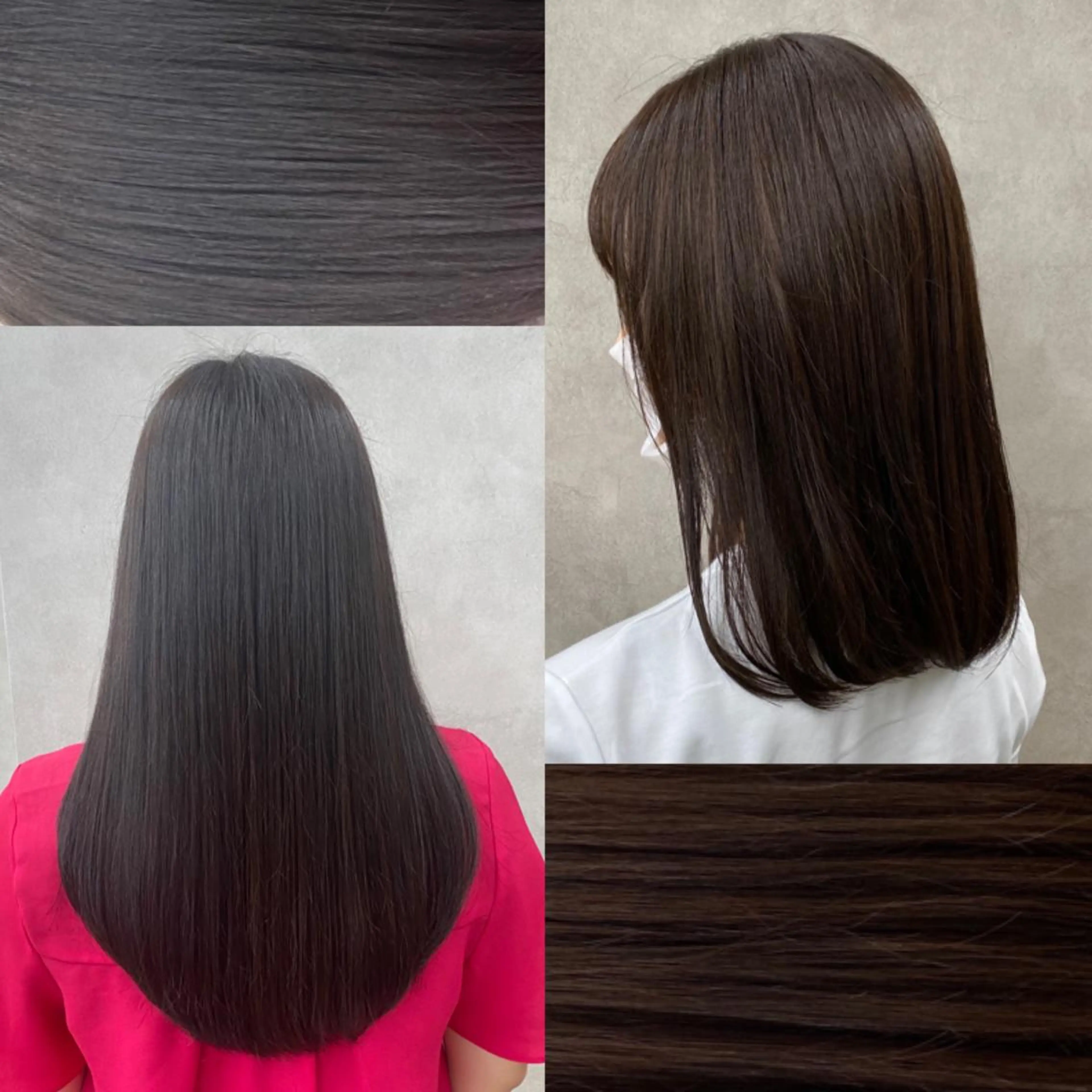 ミディアム カラー パーマ ヘアアレンジ マツエク・マツパ 韓国風ベージュ🤎 赤みなし🌿横浜🤎のヘアスタイル