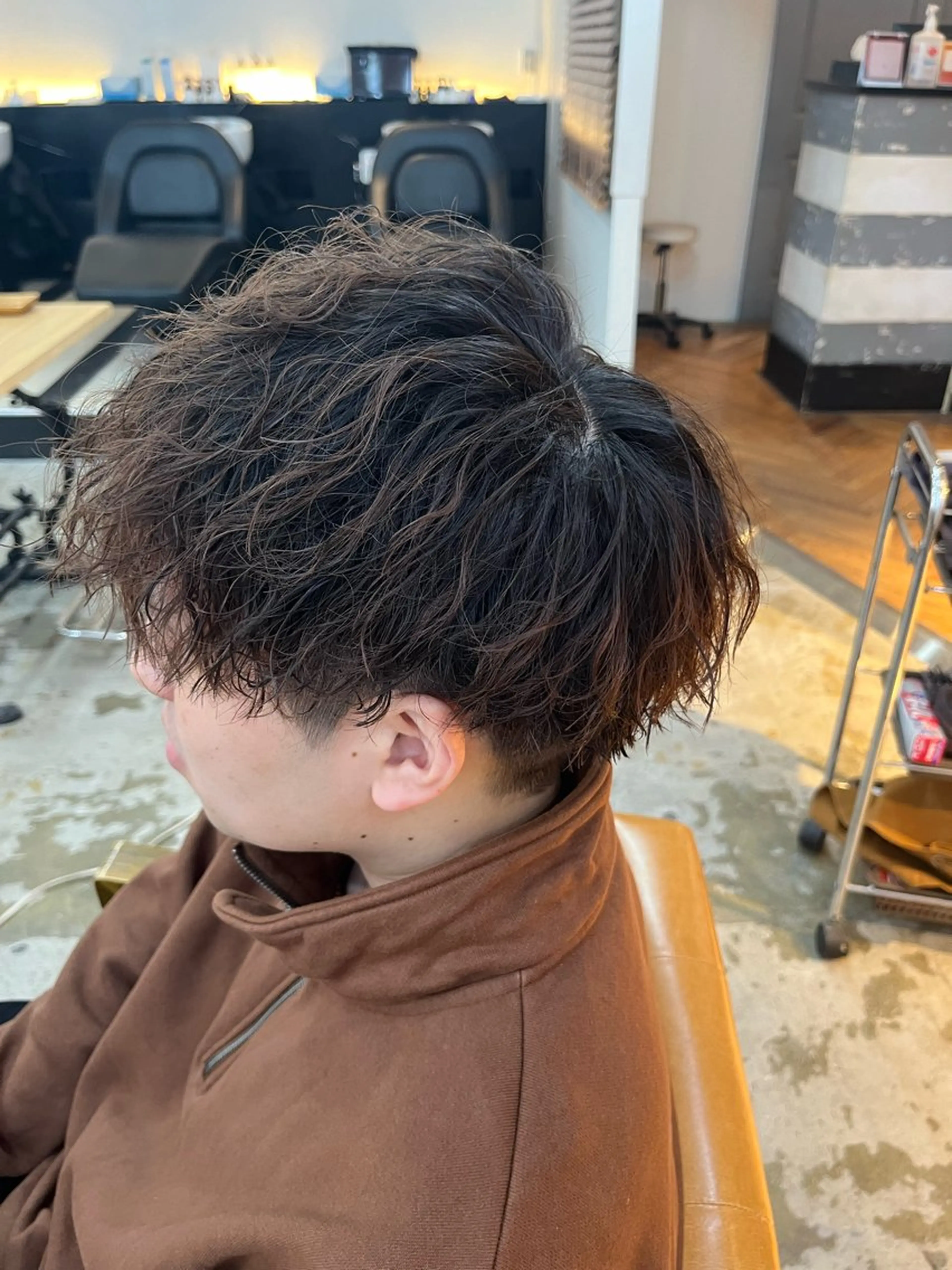 パーマ メンズ メンズハイライト メンズパーマ スペインカール スパイキーショート メンズツイストパーマ カット パーマ 💇メンズパーマ💇 木村賢司のヘアスタイル