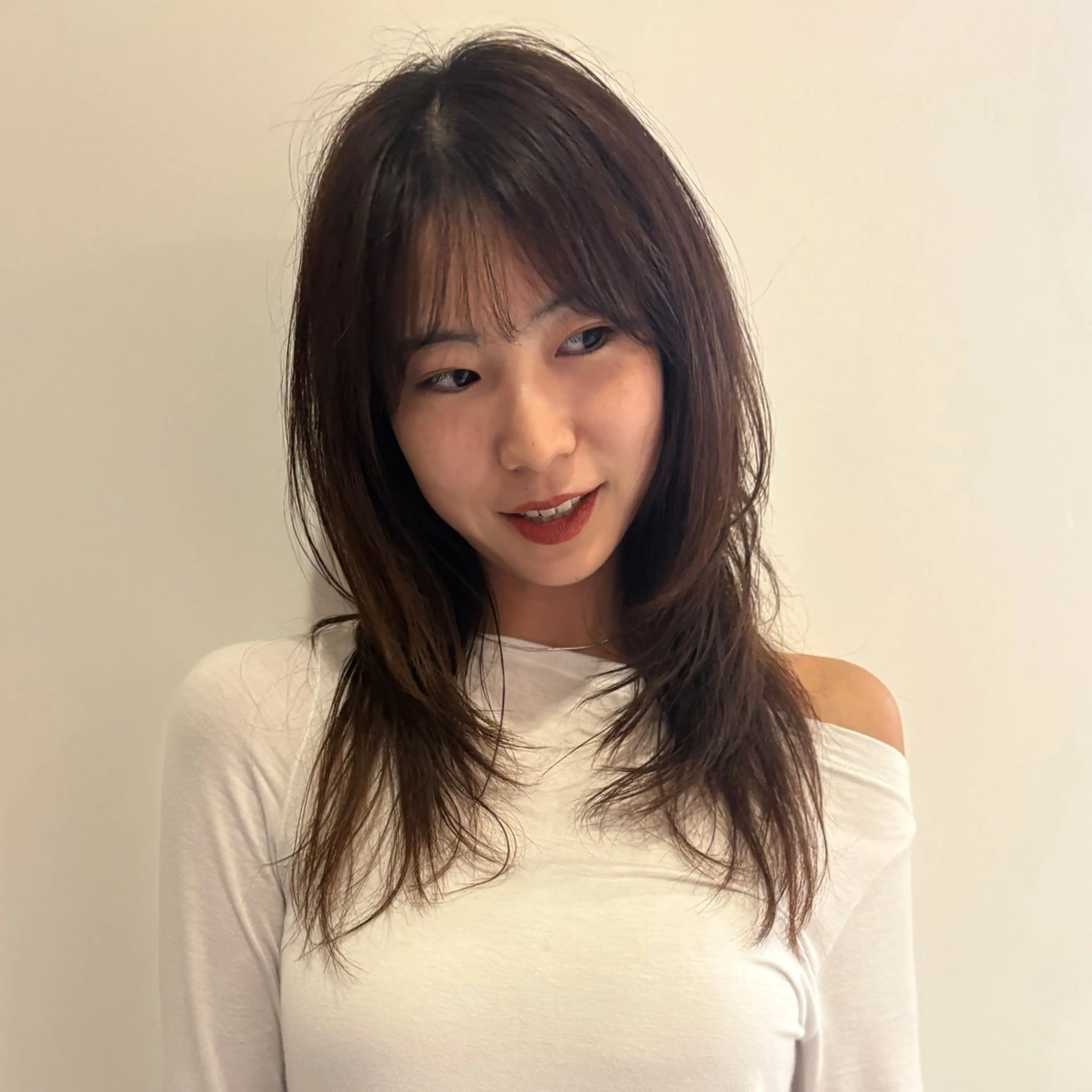 セミロング カット 似合わせデザイン໒꒱ rioのヘアスタイル