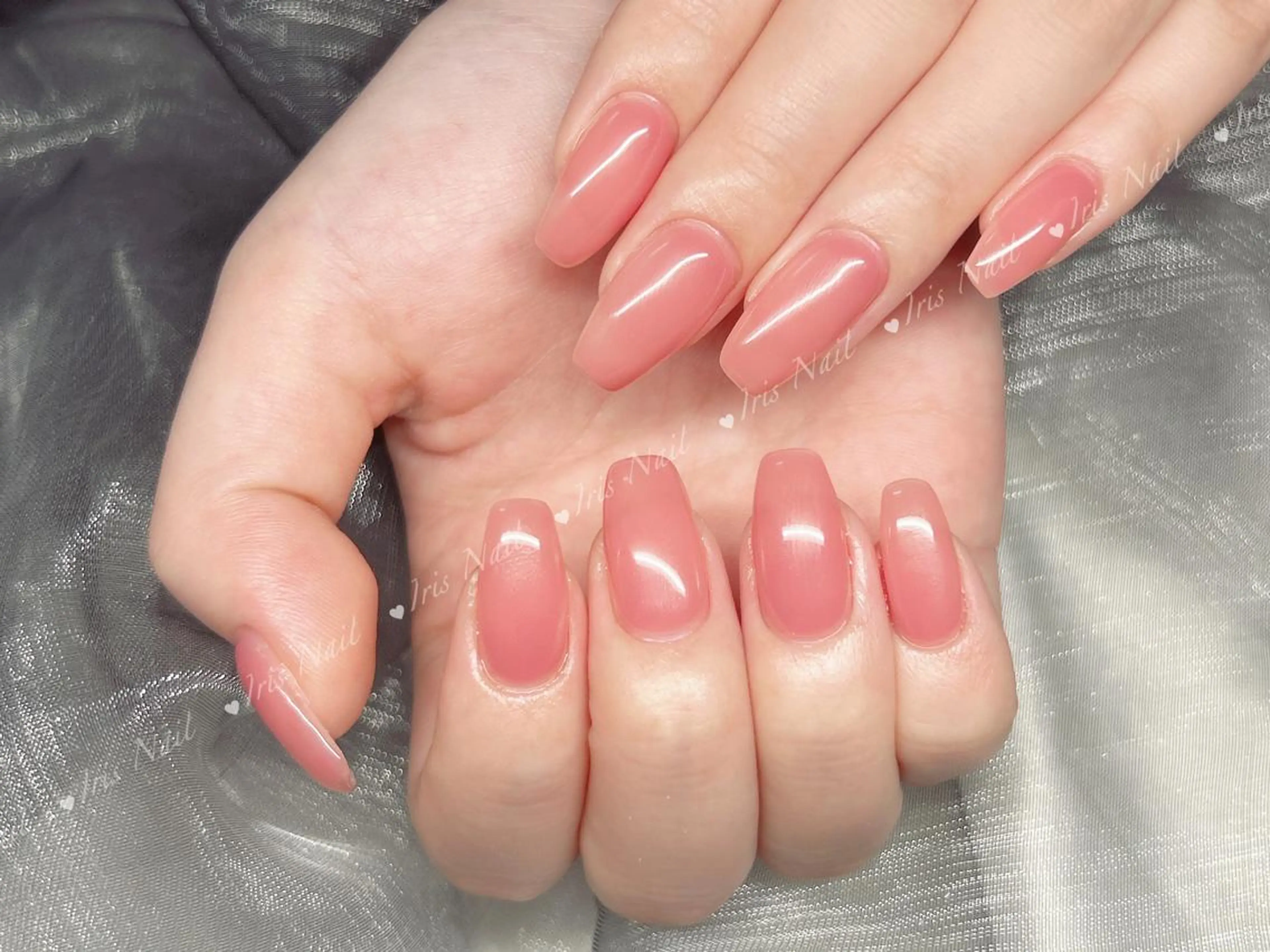 ネイル ピンク ハンドネイル ハンドケア IRIS NAIL大塚のネイルデザイン