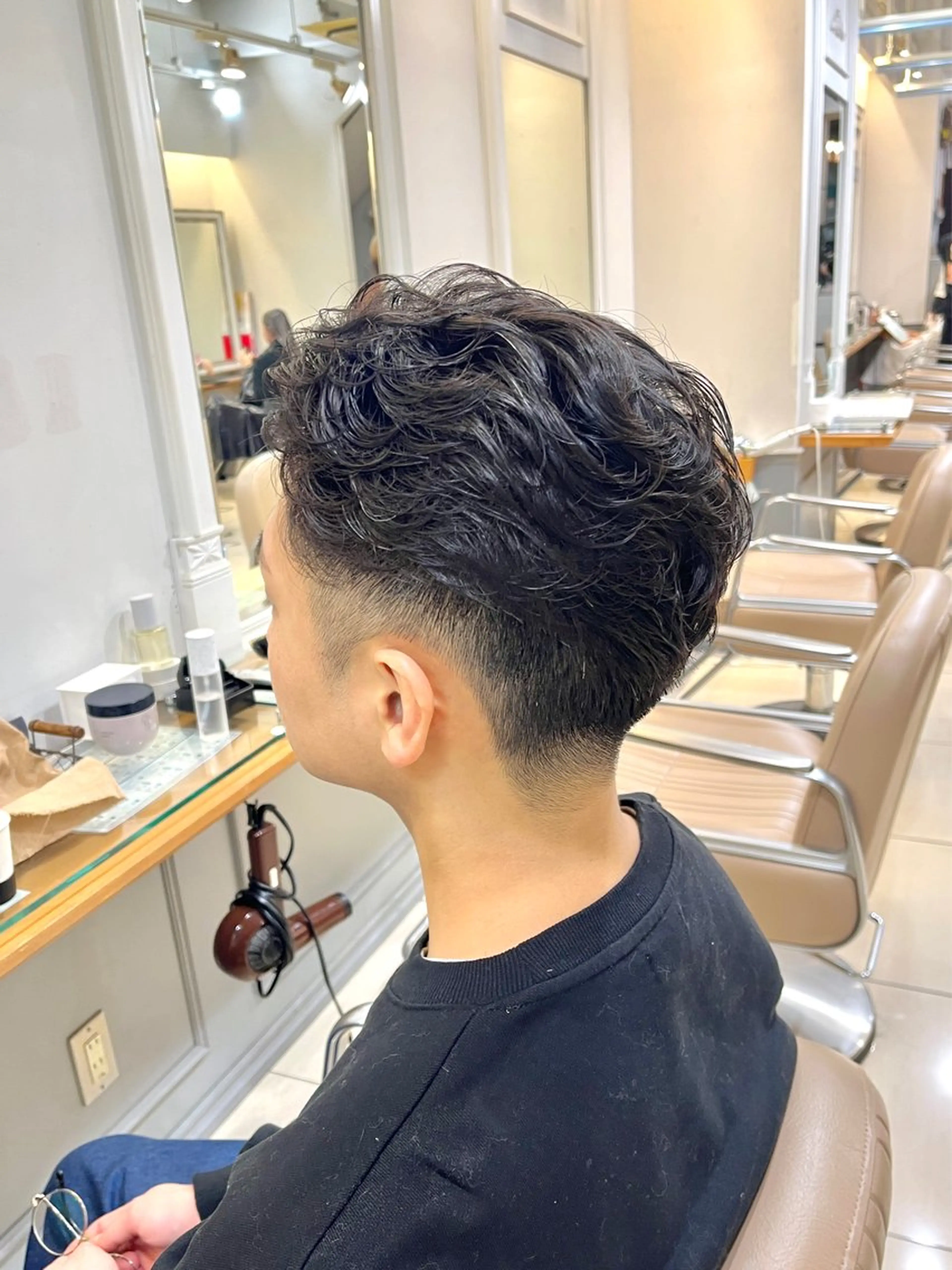 パーマ メンズ オールバック メンズパーマ カット パーマ メンズパーマ/ 横浜/佐藤桃香 🦥のヘアスタイル