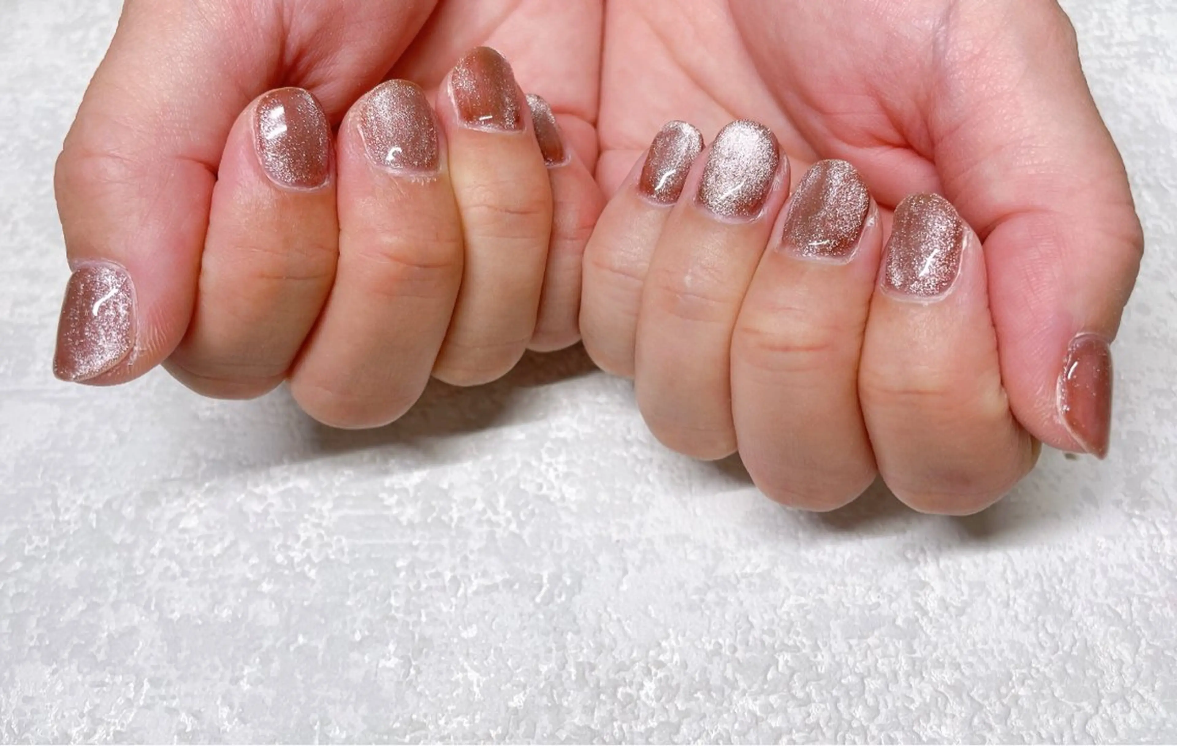 ネイル オーロラネイル フットネイル フレンチネイル ジェルネイル 韓国ネイル Mogu nail 二子玉川のネイルデザイン