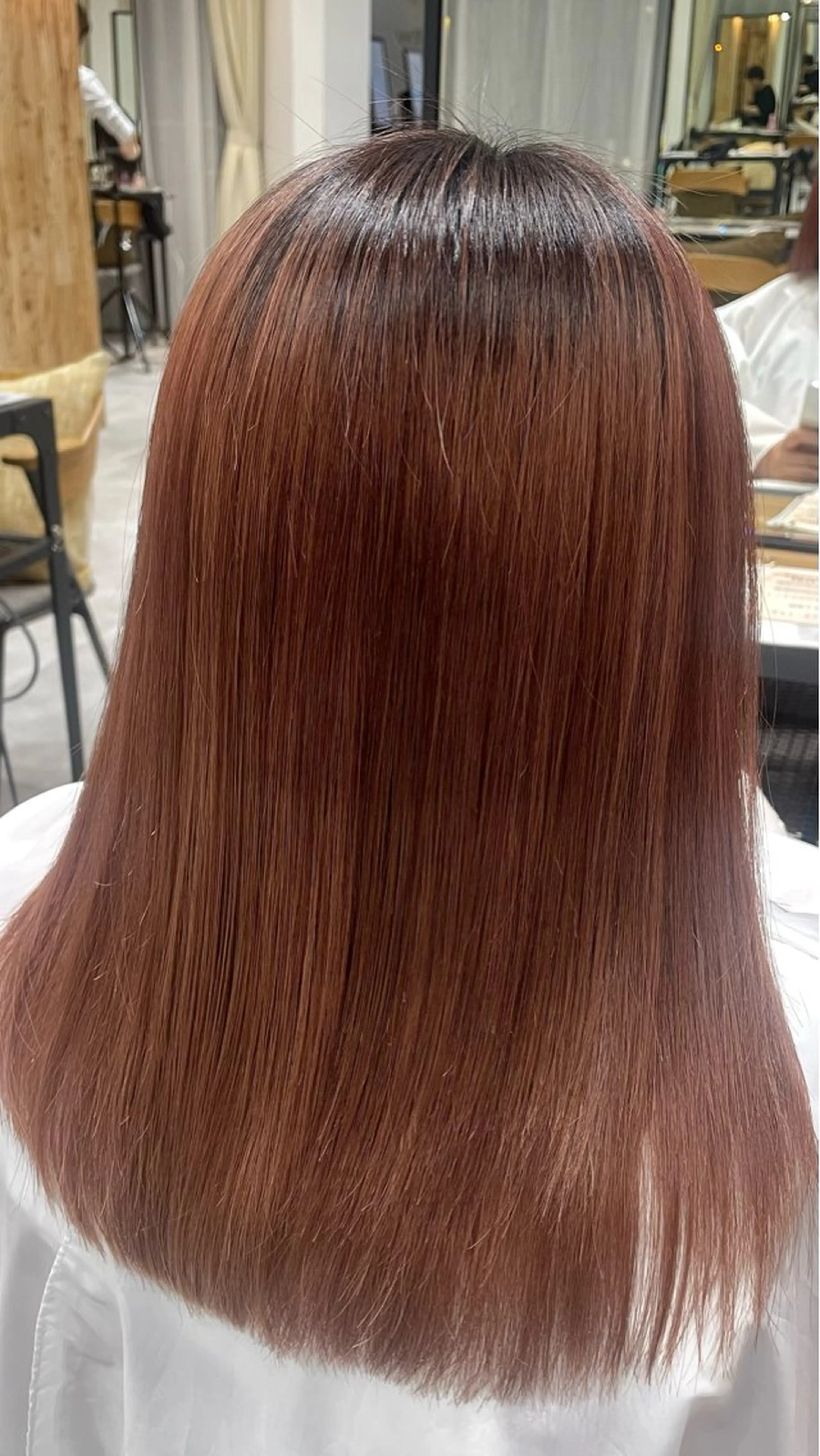 セミロング トリートメント いわどう はるかのヘアスタイル