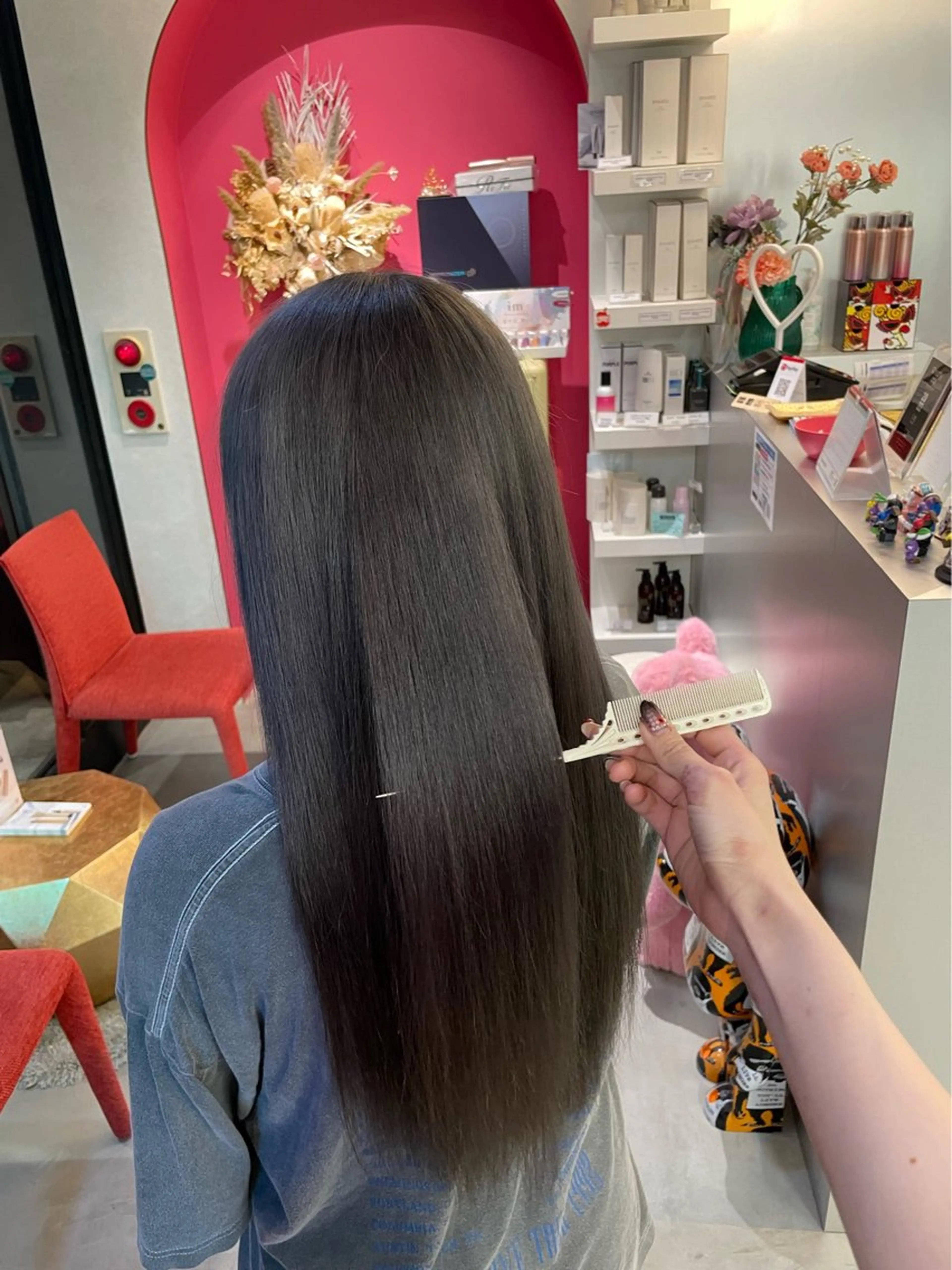 ロング カラー 安井まゆ _Box mico.のヘアスタイル