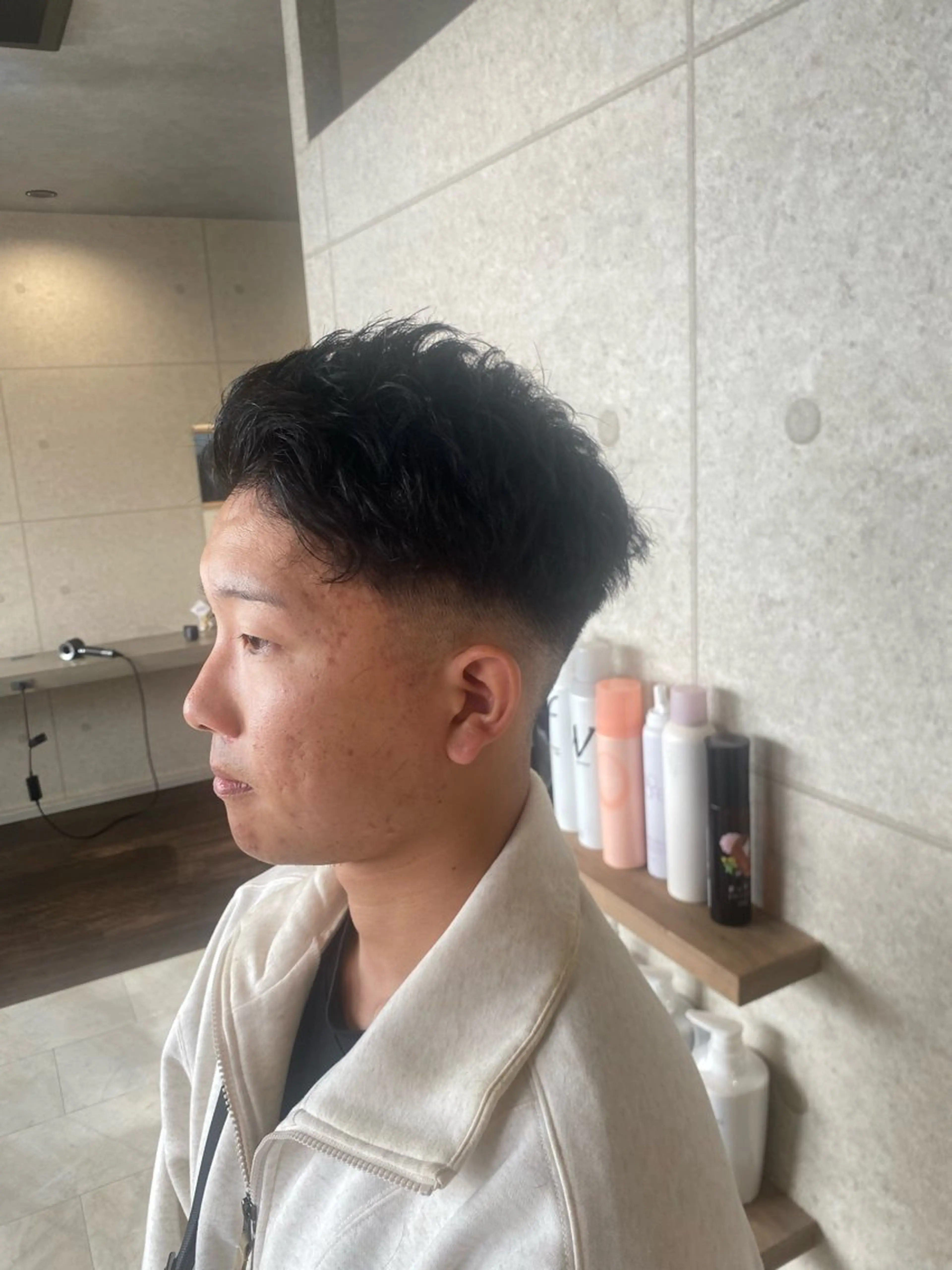 ショート メンズ フェードカット メンズ就活ヘア メンズパーマ デート 似合わせカット 👑髪質改善/パーマ /フェード/森田のヘアスタイル