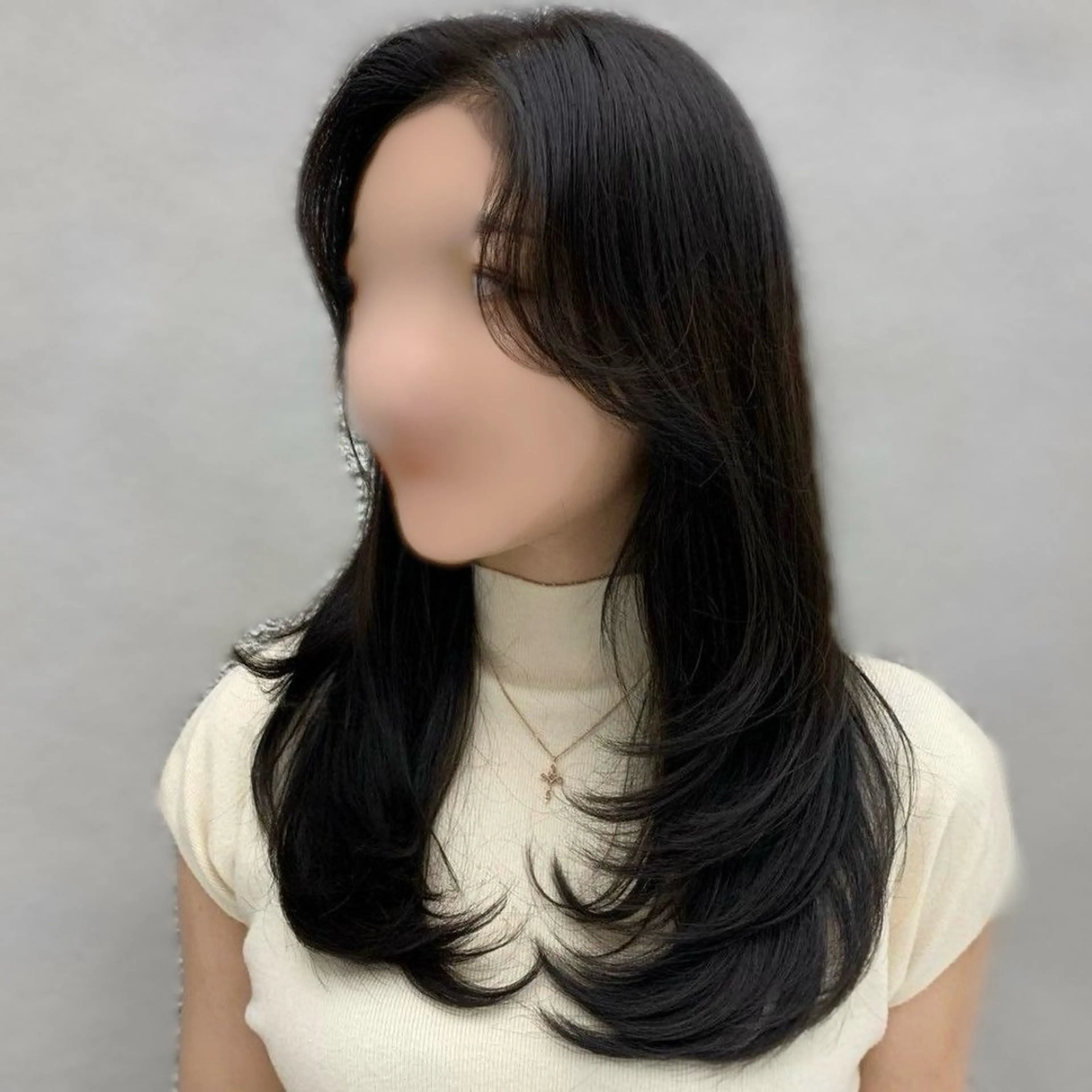 ロング カラー 透明感カラー グレージュ レイヤーカット カット ヘアカラー トリートメント 🥣 hashi 🛋️のヘアスタイル