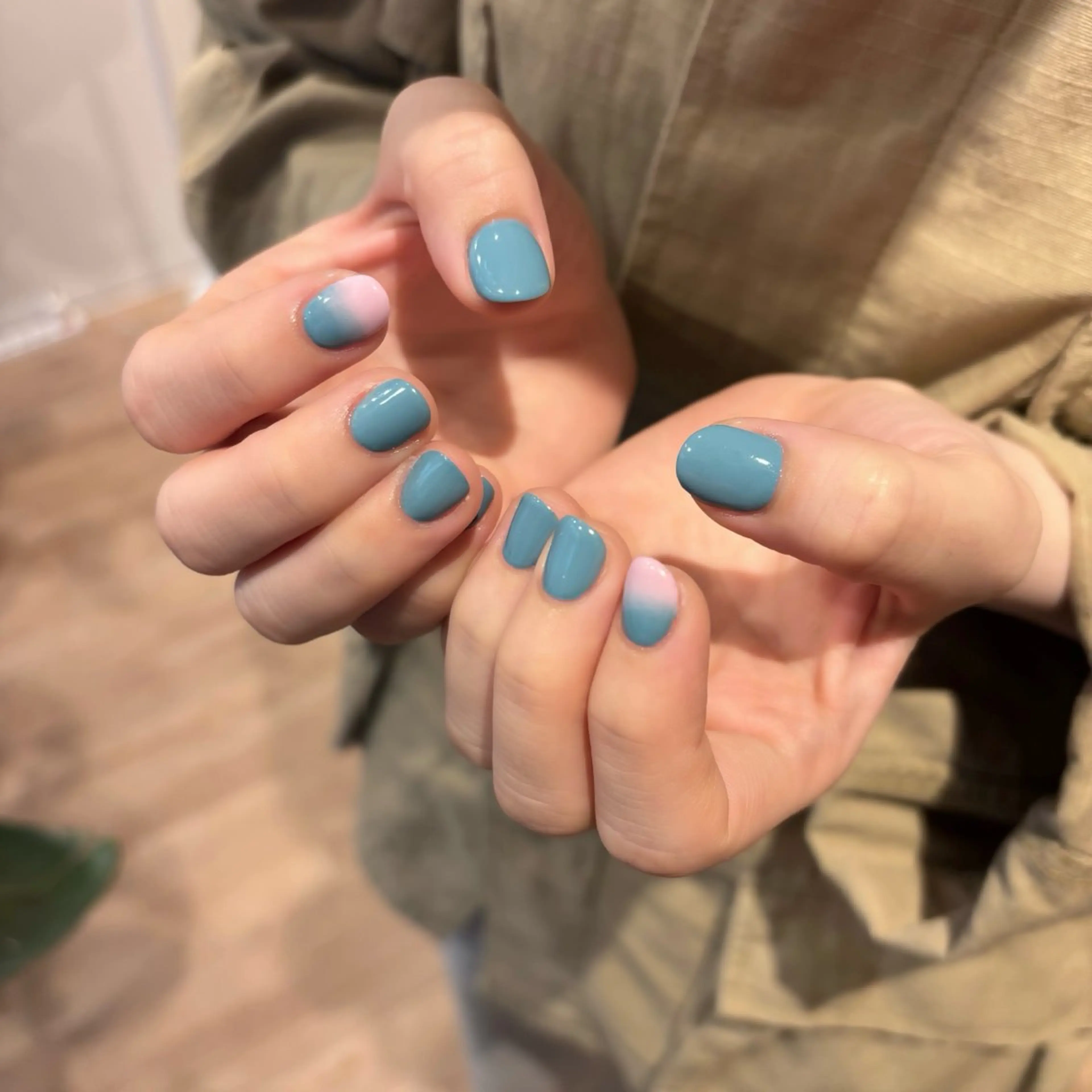 ネイル カジュアル フットネイル ジェルネイル グラデーション ワンカラーネイル Bianca名駅店 安田のネイルデザイン