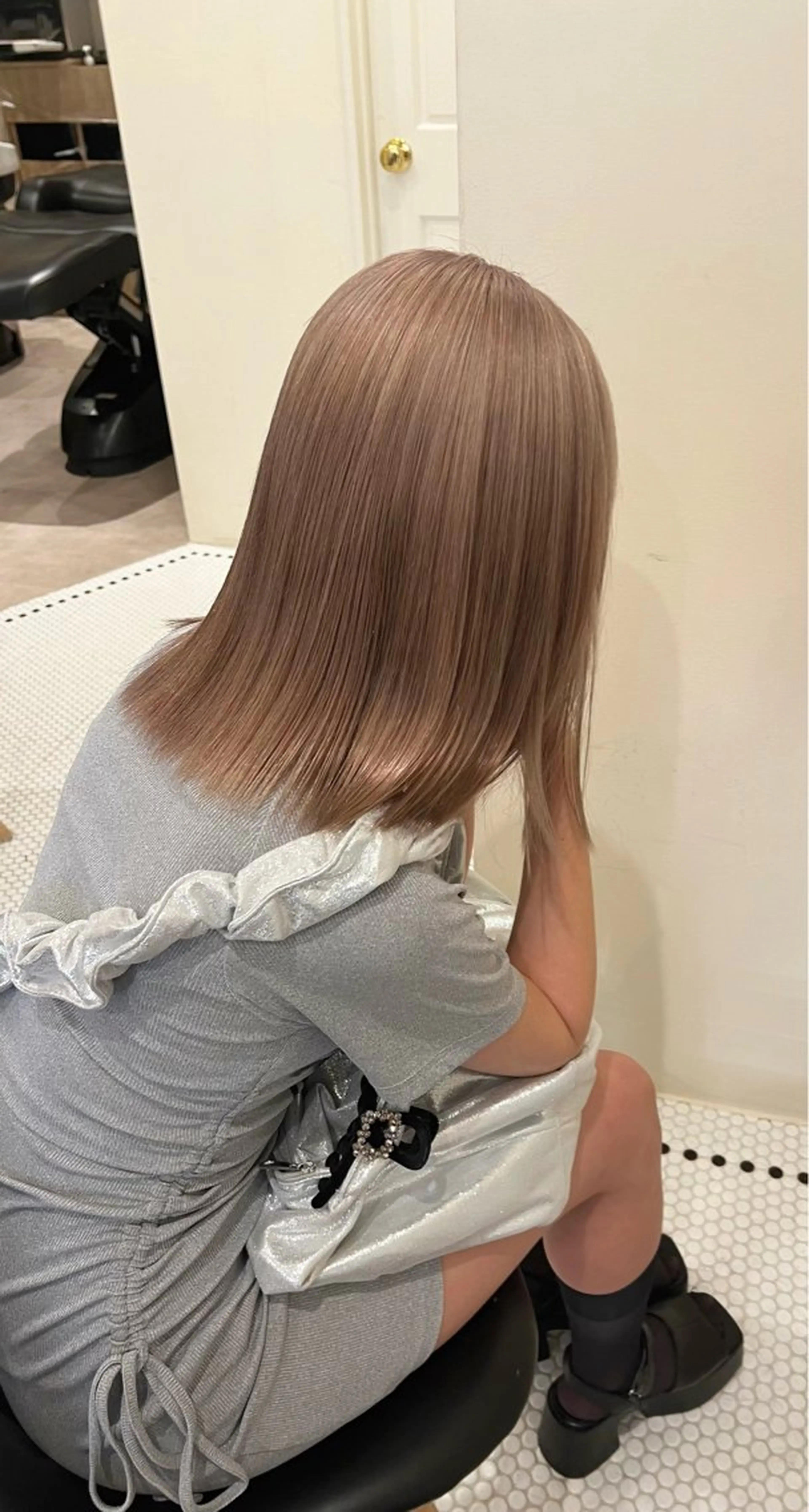 カラー カット ヘアカラー トリートメント belle   表参道　terrace所属・抜きっぱなしブロンド /ハイトーン/カナタのヘアスタイル