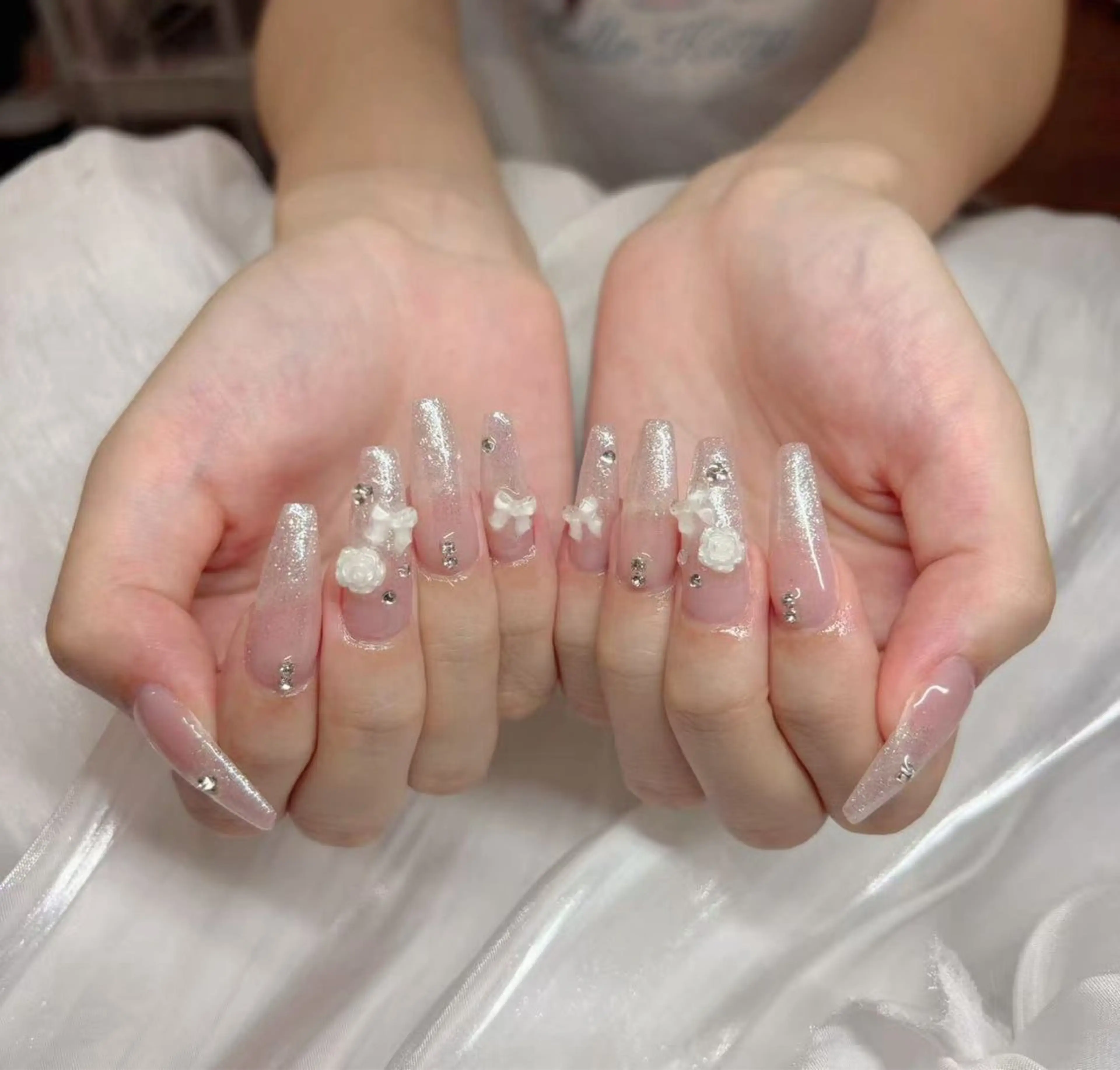 ネイル フットネイル フレンチネイル ジェルネイル ガラスフレンチ 韓国ネイル ハンドネイル ハンドケア The Nail & Eye Lashのその他イメージ