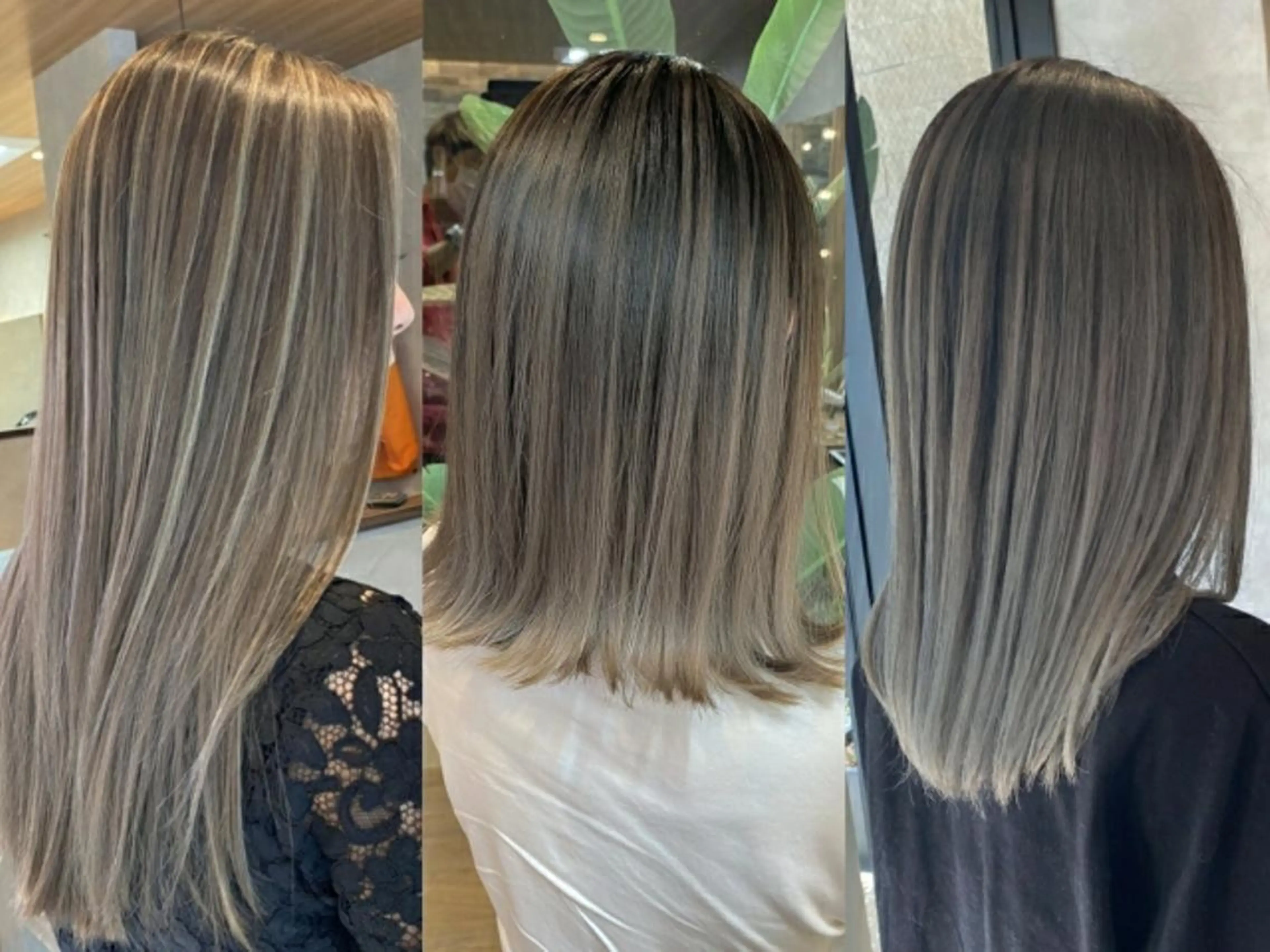 カラー アッシュ バレイヤージュ ベージュカラー ブリーチ グラデーションカラー カット ヘアカラー 縮毛矯正 トリートメント RIENS♡xrea 山本優舞のヘアスタイル