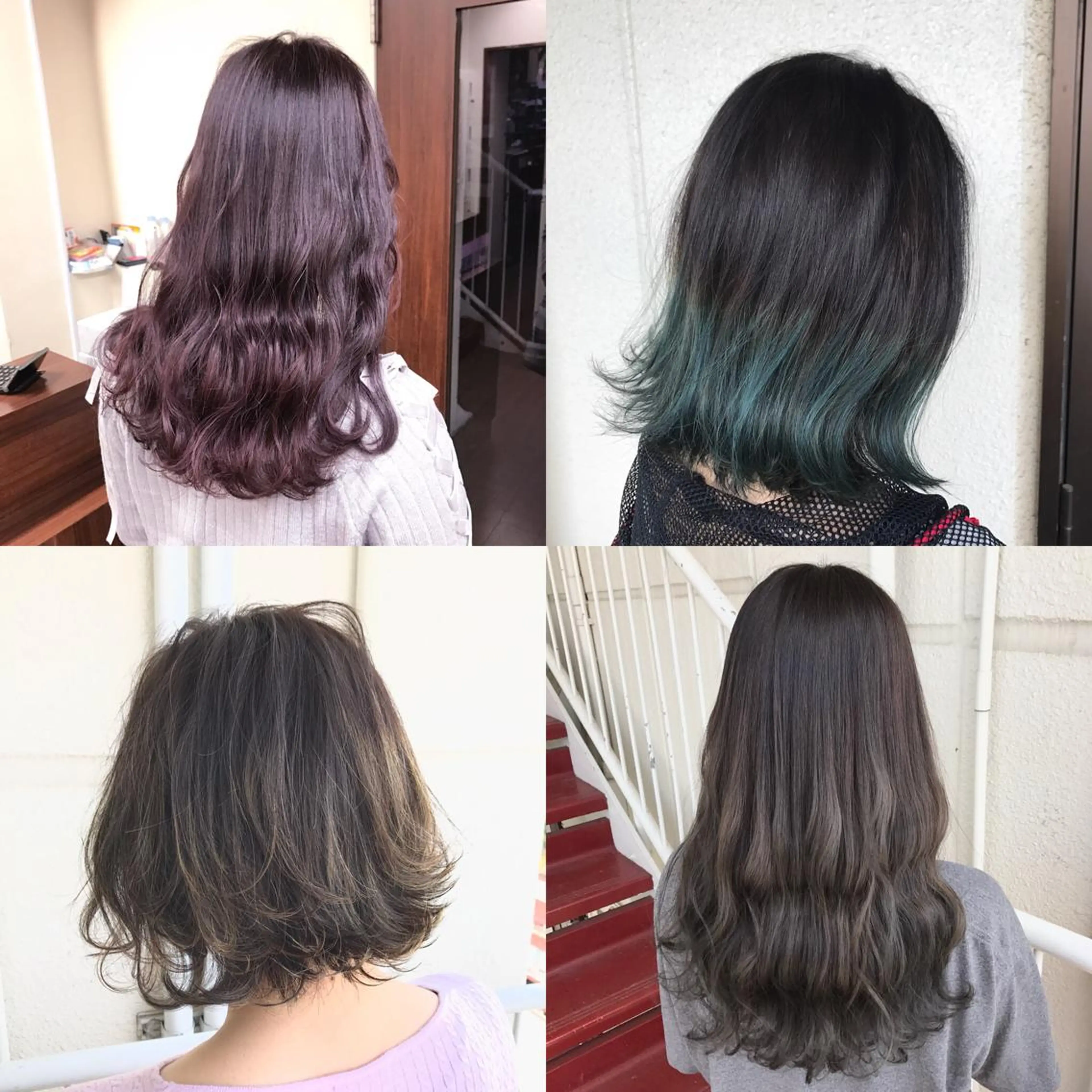 カラー SHIN/レイヤー カット×クロスパーマのヘアスタイル