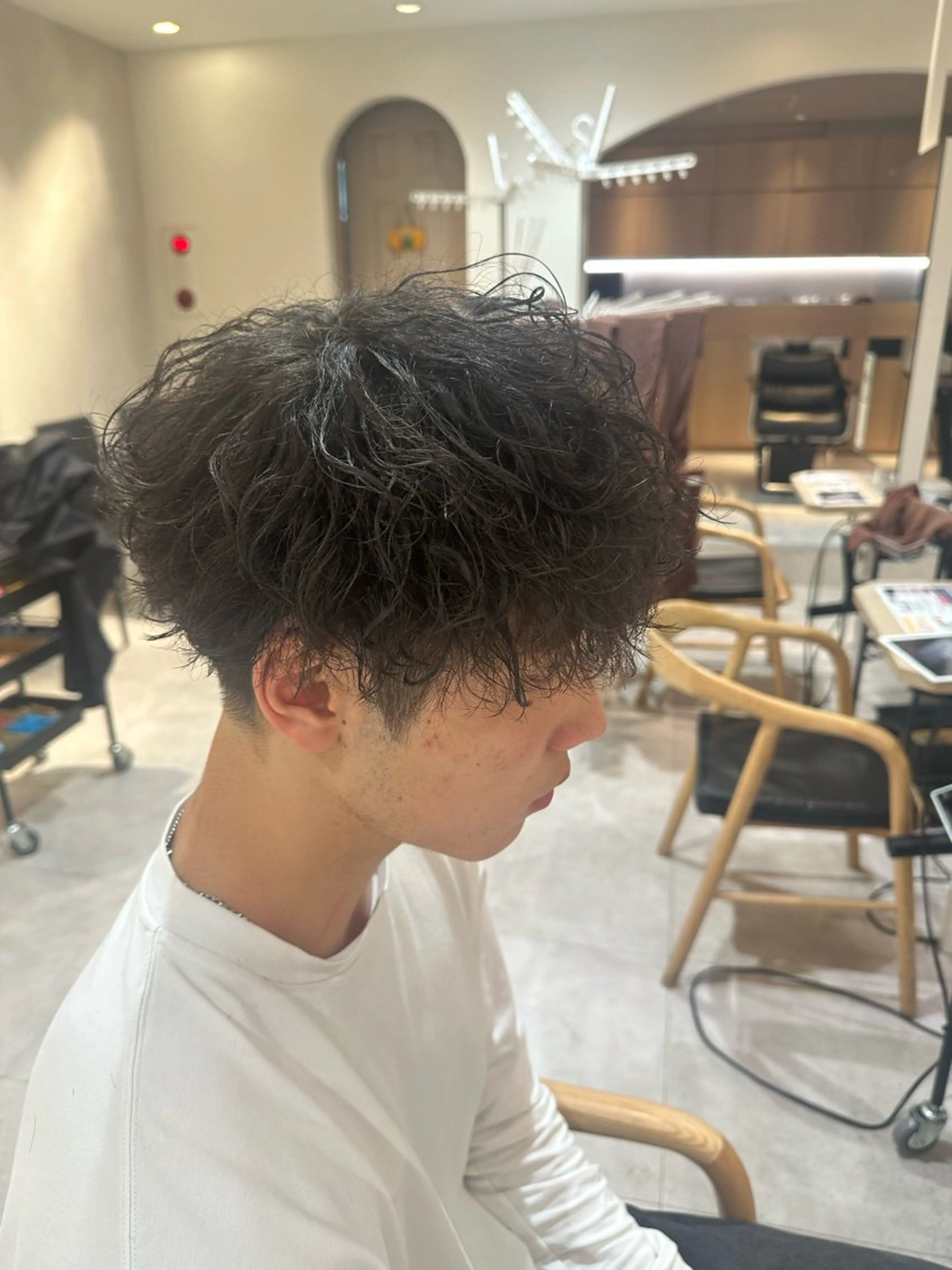 ショート パーマ メンズ マッシュ メンズパーマ 波巻きパーマ くせ毛 マッシュヘア カット パーマ トリートメント AI TOKYO  men's 横浜所属・【パーマの達人】 💎メンズ特化🔥徹のヘアスタイル