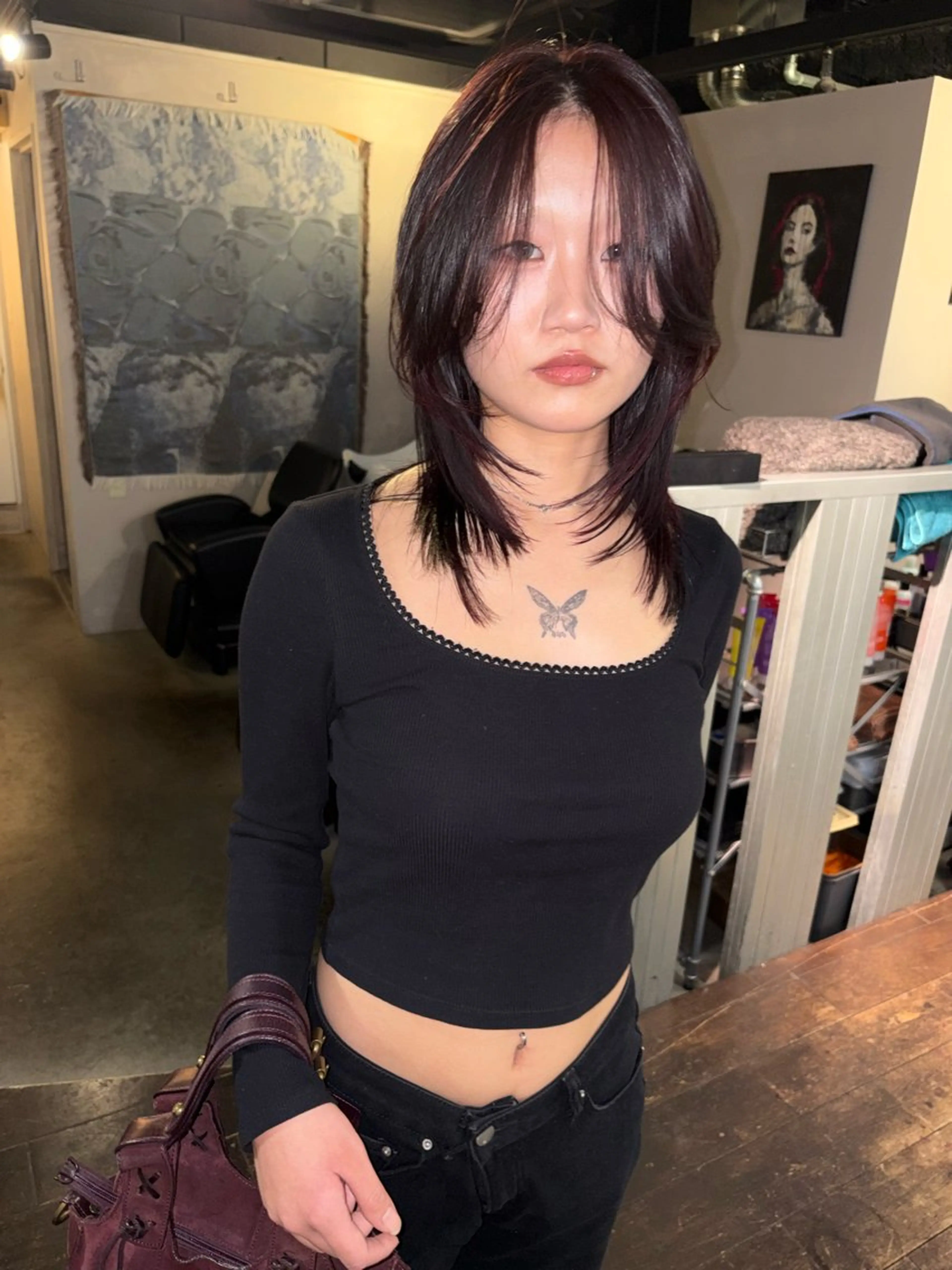 ミディアム カラー カット ヘアカラー givet所属・心斎橋/デザインカラ ー/海外風/ナツミのヘアスタイル