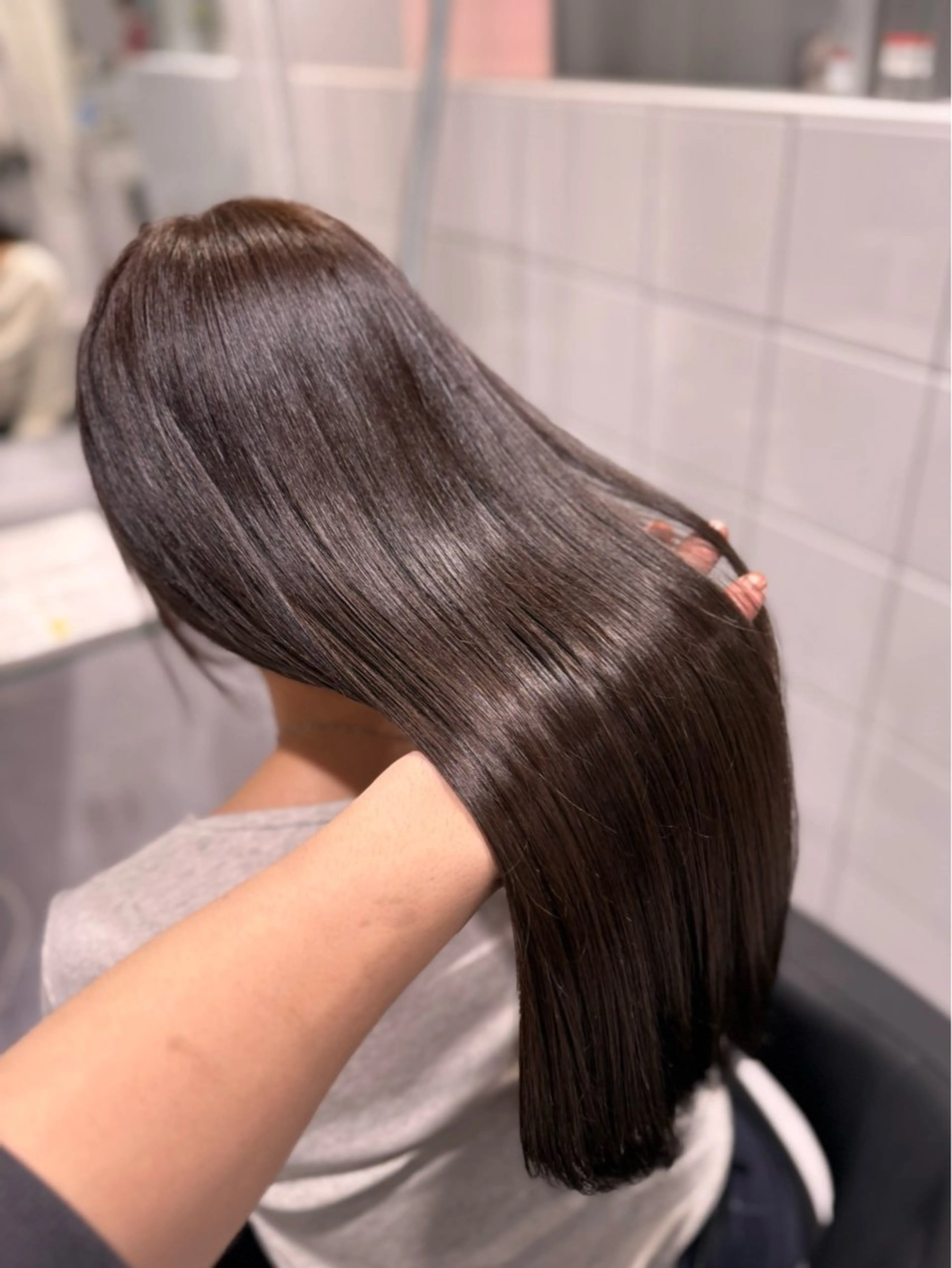 ロング カラー カット 縮毛矯正 トリートメント ヘッドスパ ヘアセット 表参道 Rimu🐕のヘアスタイル