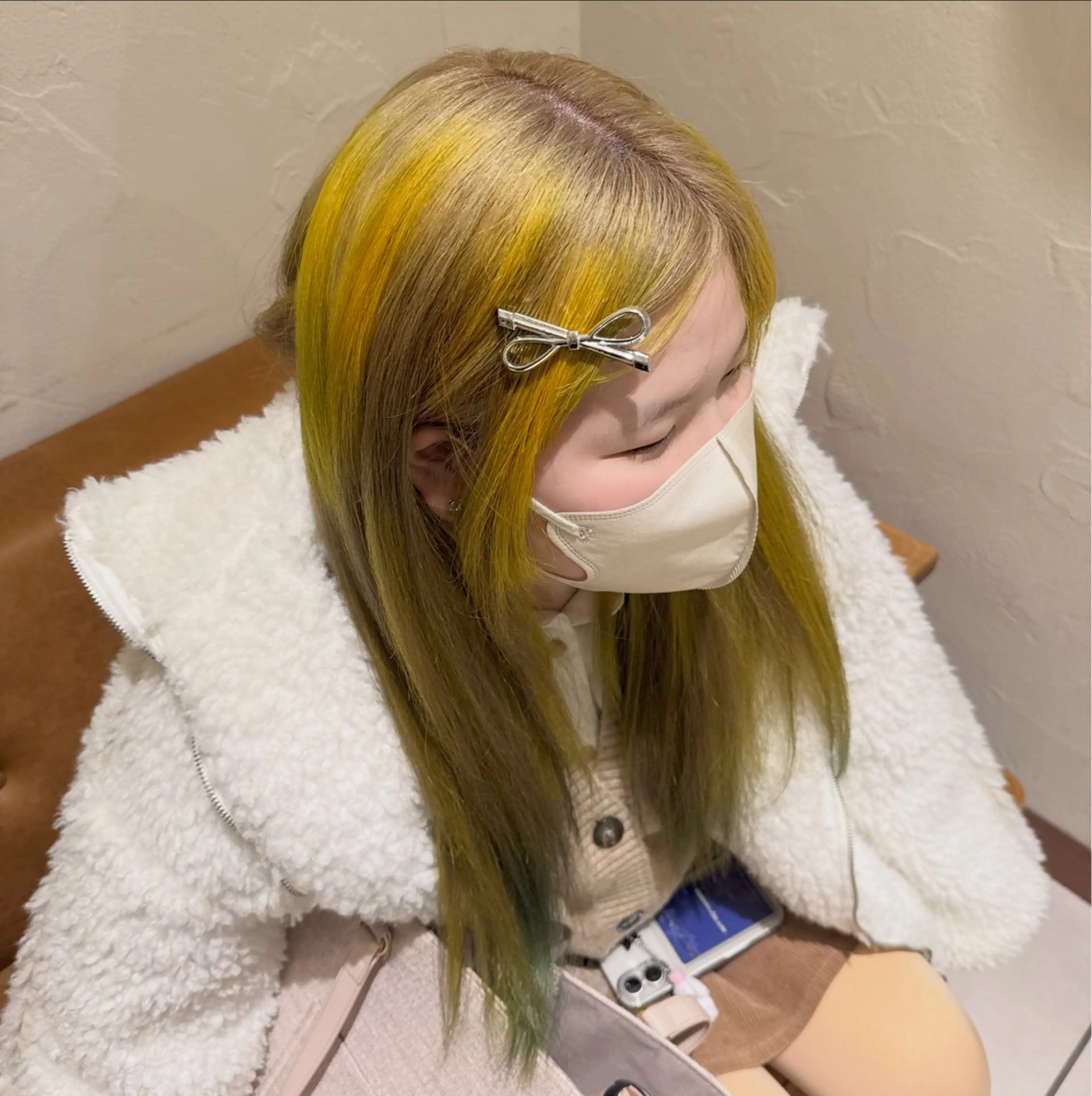 ⭕️新規様限定クーポン⭕️ブリーチ有りデザインカラー➕3stepトリートメント🦋普通のカラーに飽きた方は是非✨の写真