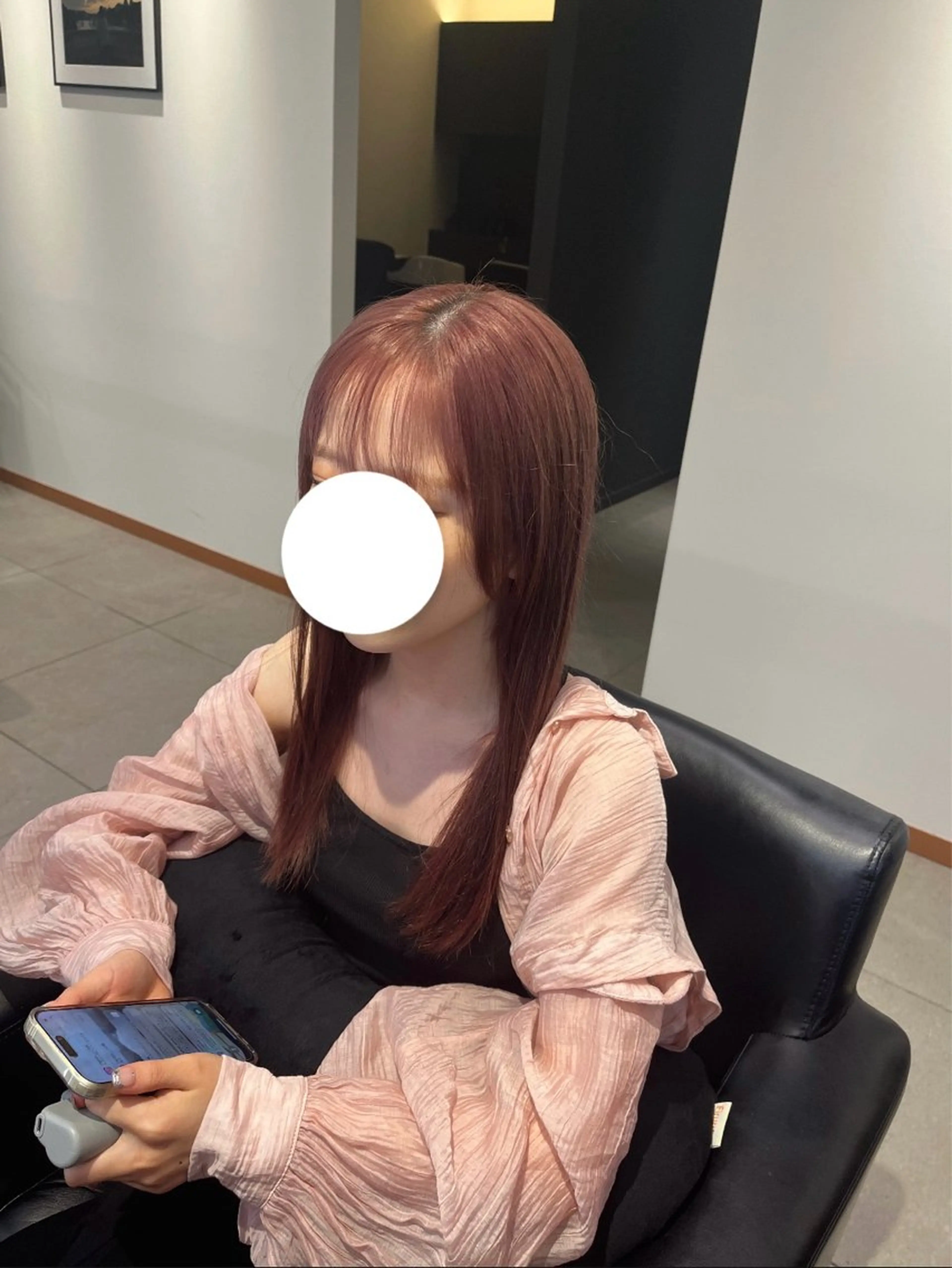 ロング カラー ベージュカラー ピンクカラー ピンクベージュ ERII /伏見・栄 カットモデル募集中！のヘアスタイル