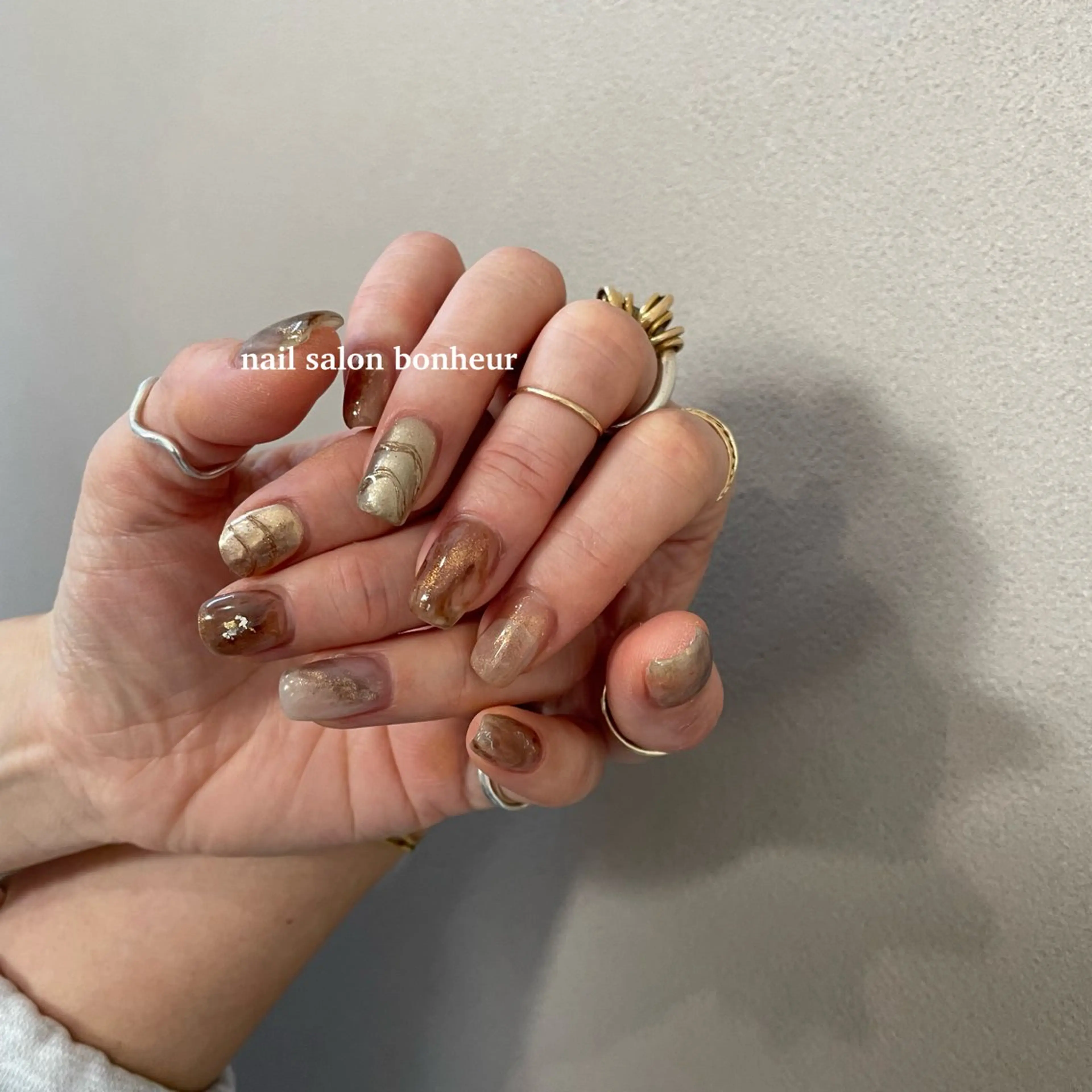 ネイル ハンドネイル nail salon bonheurのネイルデザイン