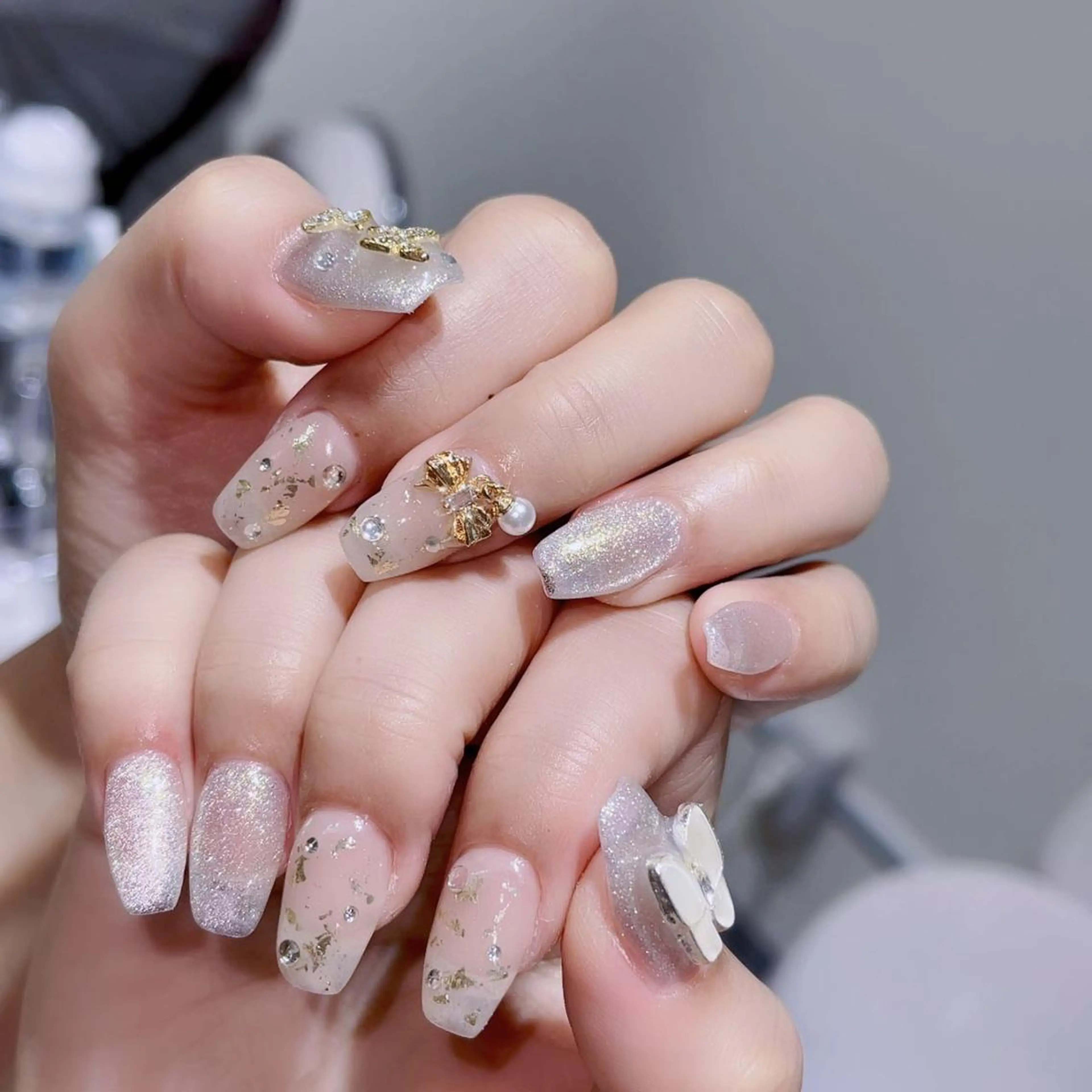 ネイル 長さ出し ネイルチップ Queen's ゆなのネイルデザイン