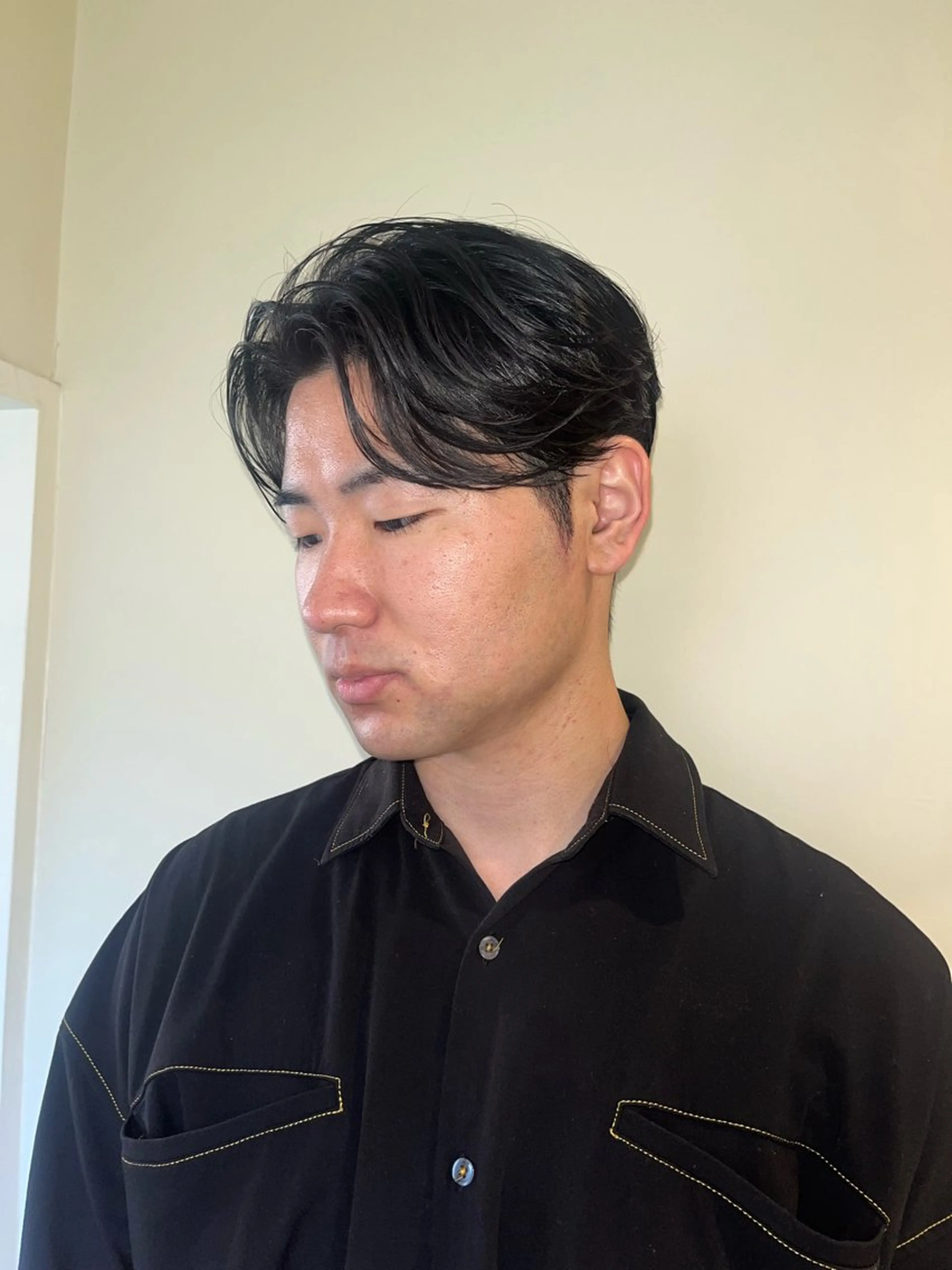 パーマ メンズ ダウンパーマ メンズ韓国風 メンズパーマ カット パーマ 縮毛矯正 トリートメント 🦮shiori アイドルオタク🦮のヘアスタイル