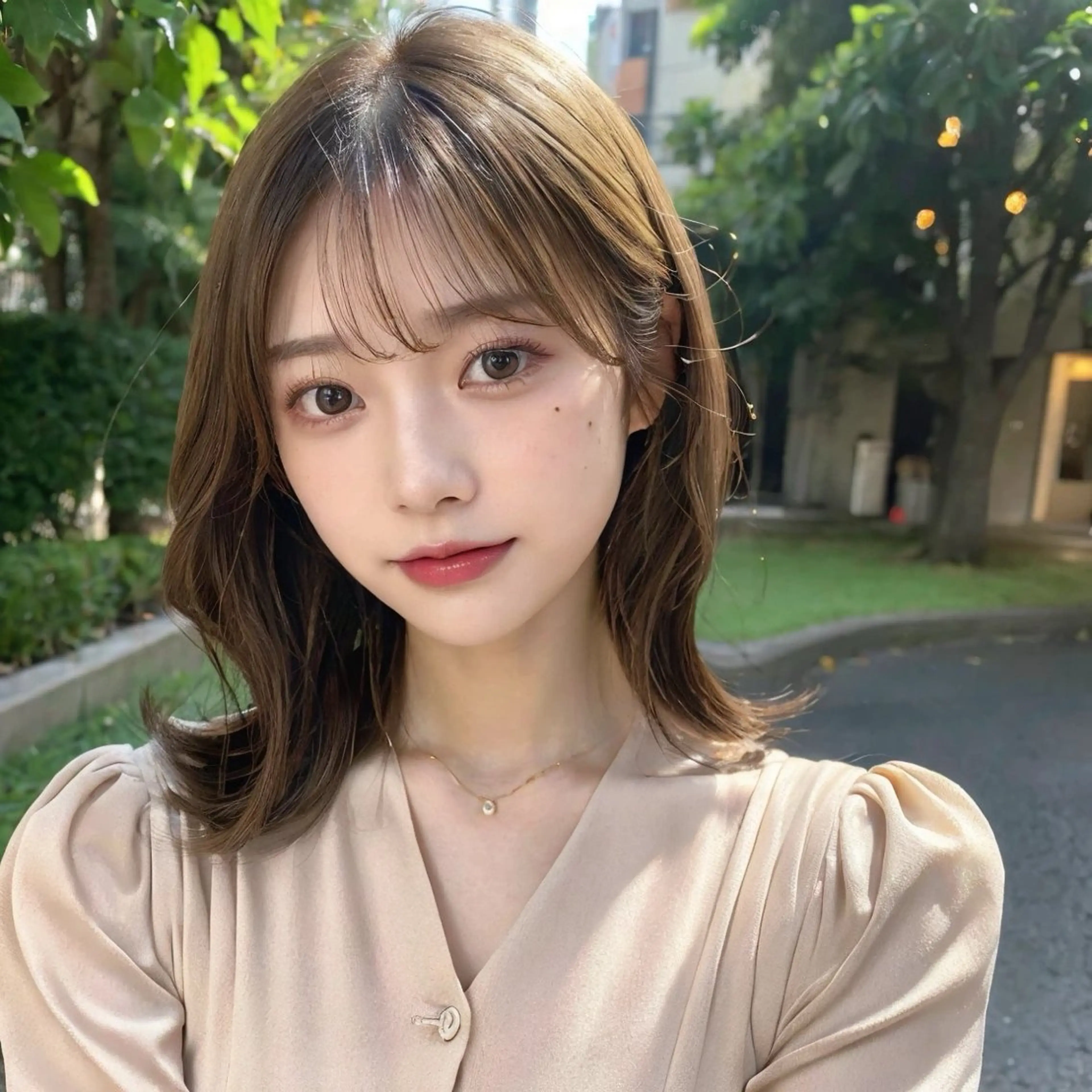 ミディアム Liere ISHIZUのヘアスタイル